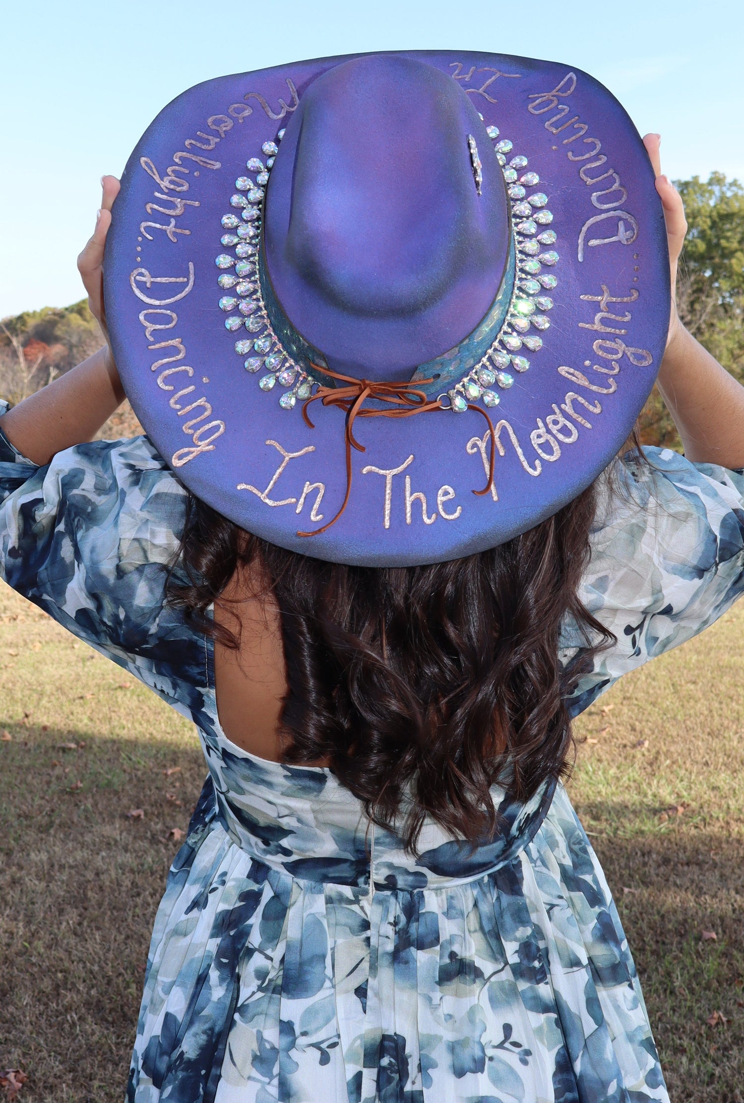 Custom hats from baseball caps, to flat-brimmed winter hats, to cowboy hats in every color imaginable.