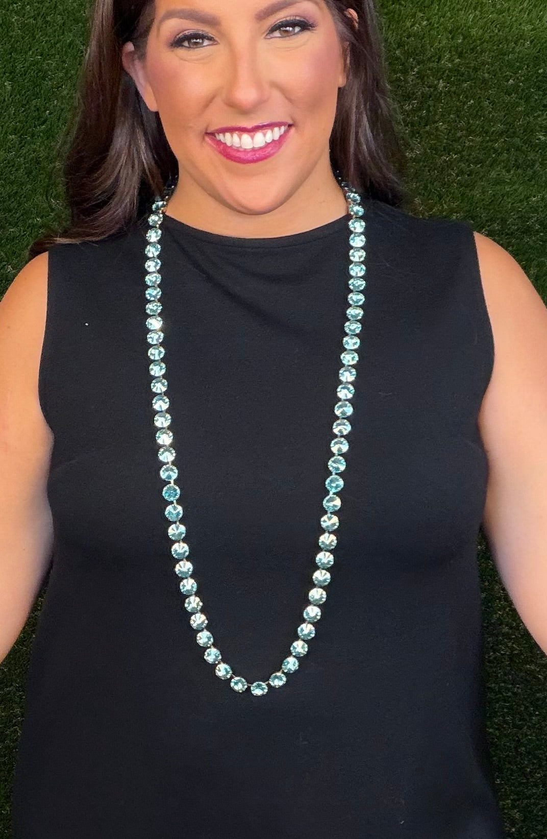 Celia Necklace - Aqua Champagne