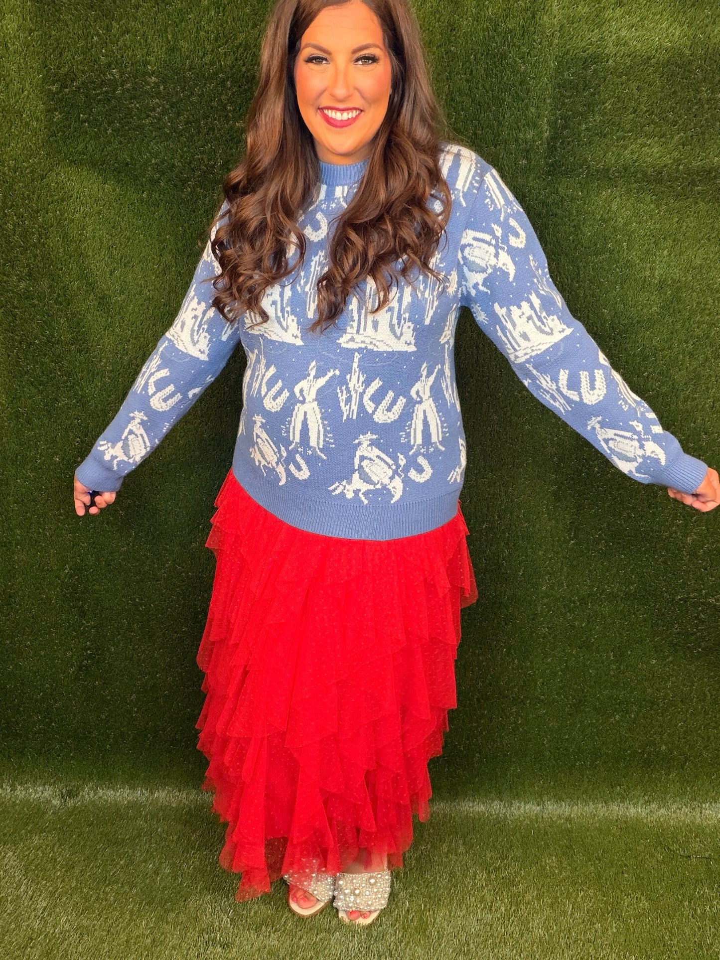 The Home Team Tulle Skirt - Red