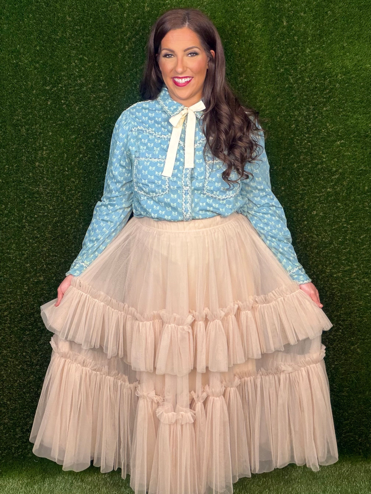 Dance The Night Away Tulle Skirt - Taupe