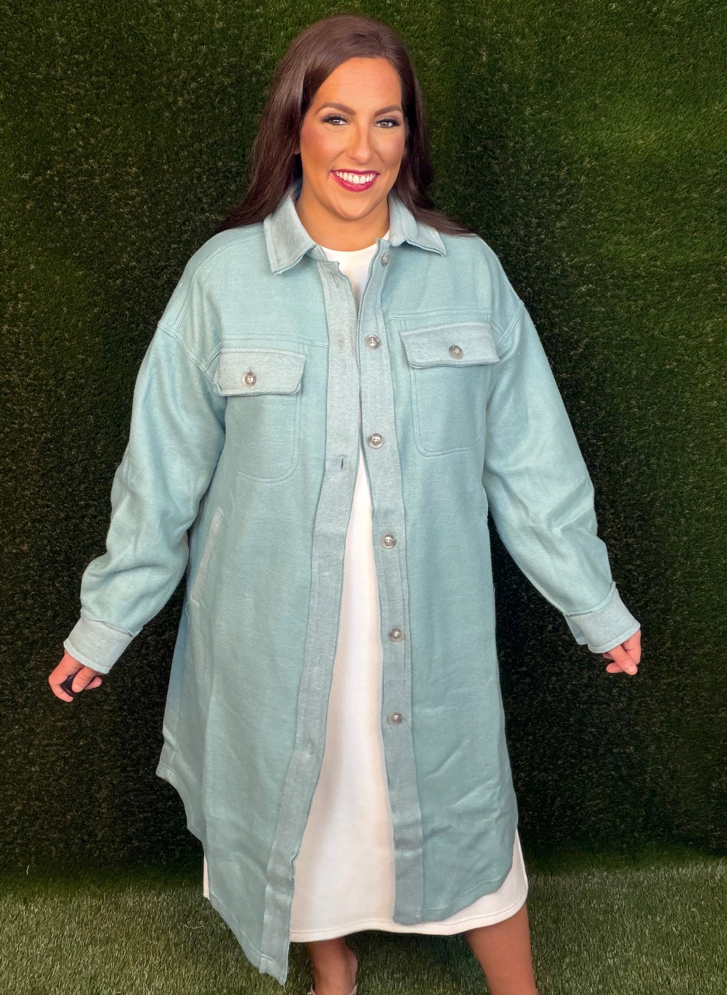 Mint To Be Shirt Jacket