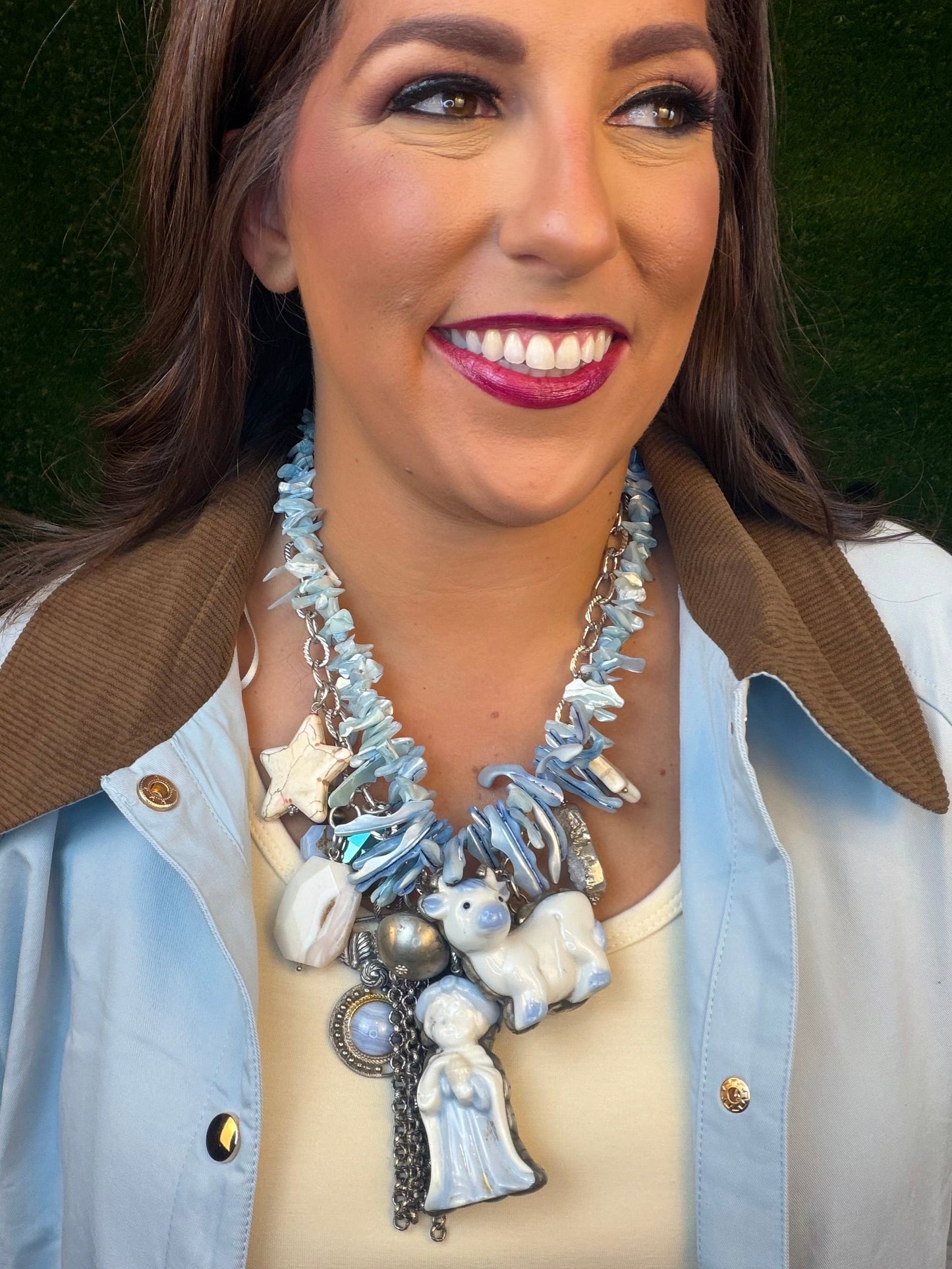 A Wise Man Necklace - Baby Blue