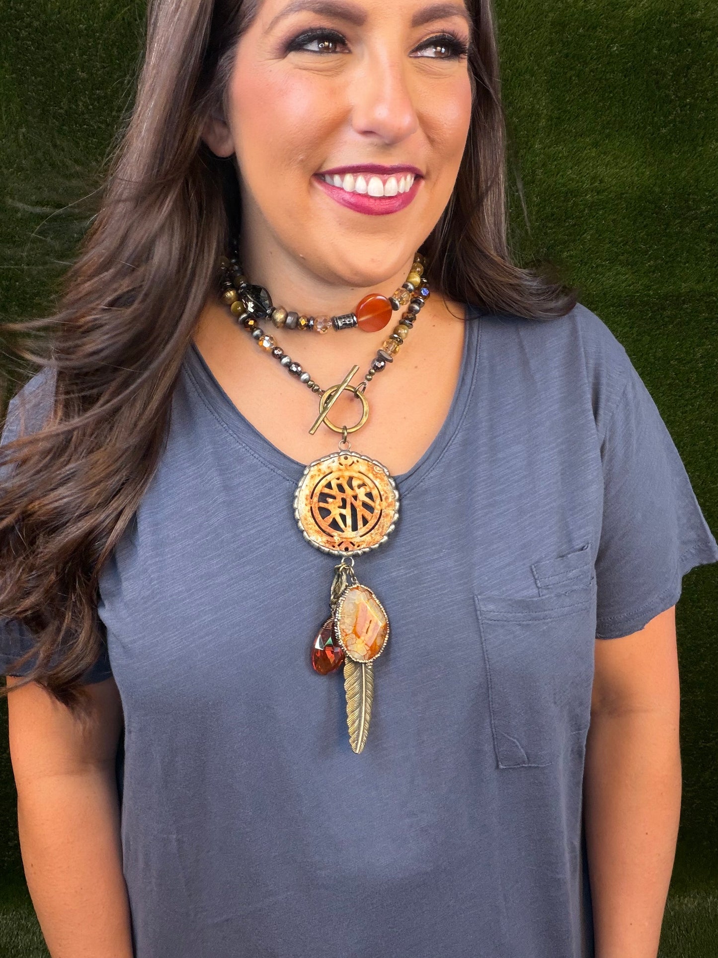 Fierce Feather Necklace