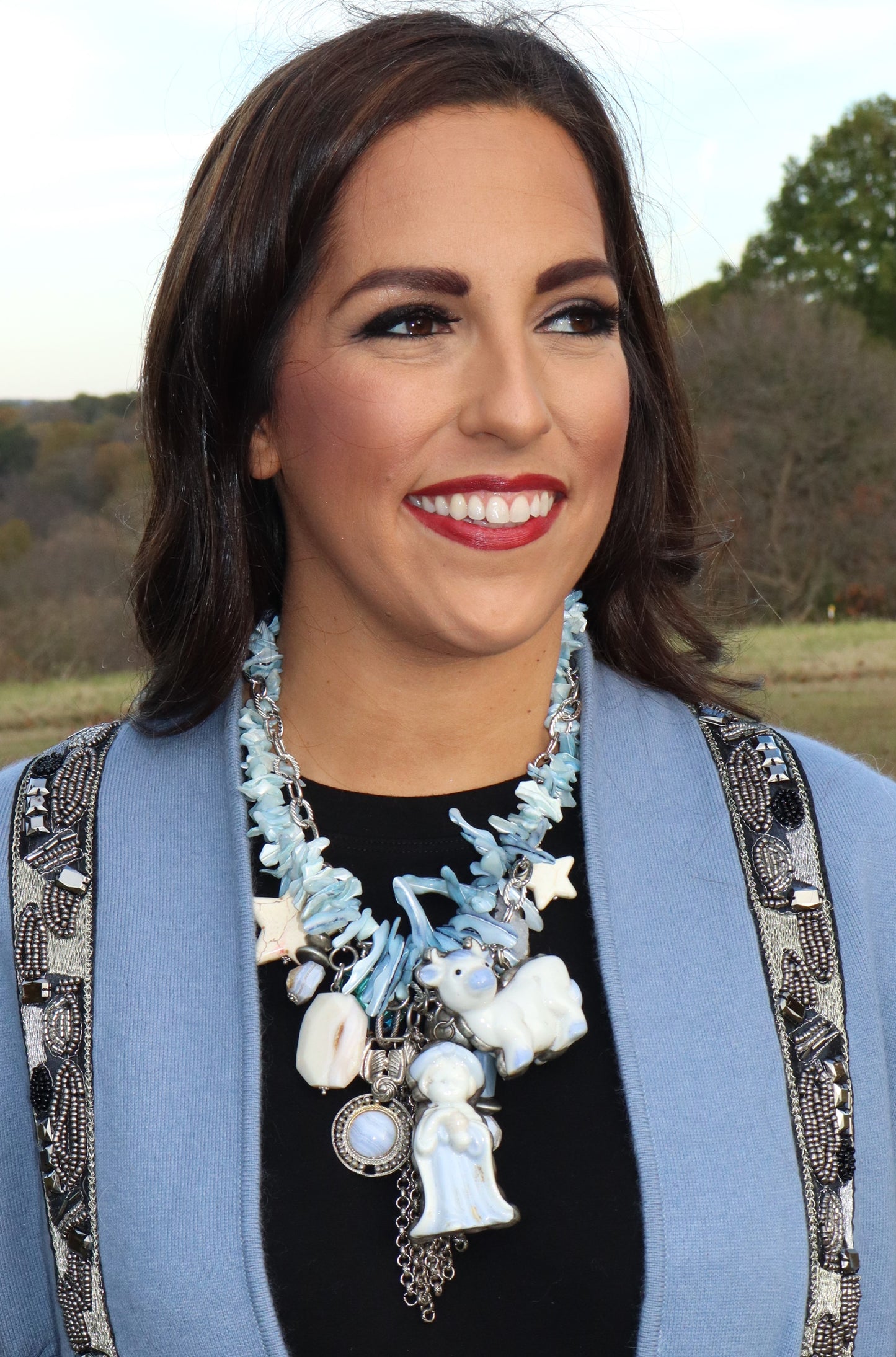 A Wise Man Necklace - Baby Blue