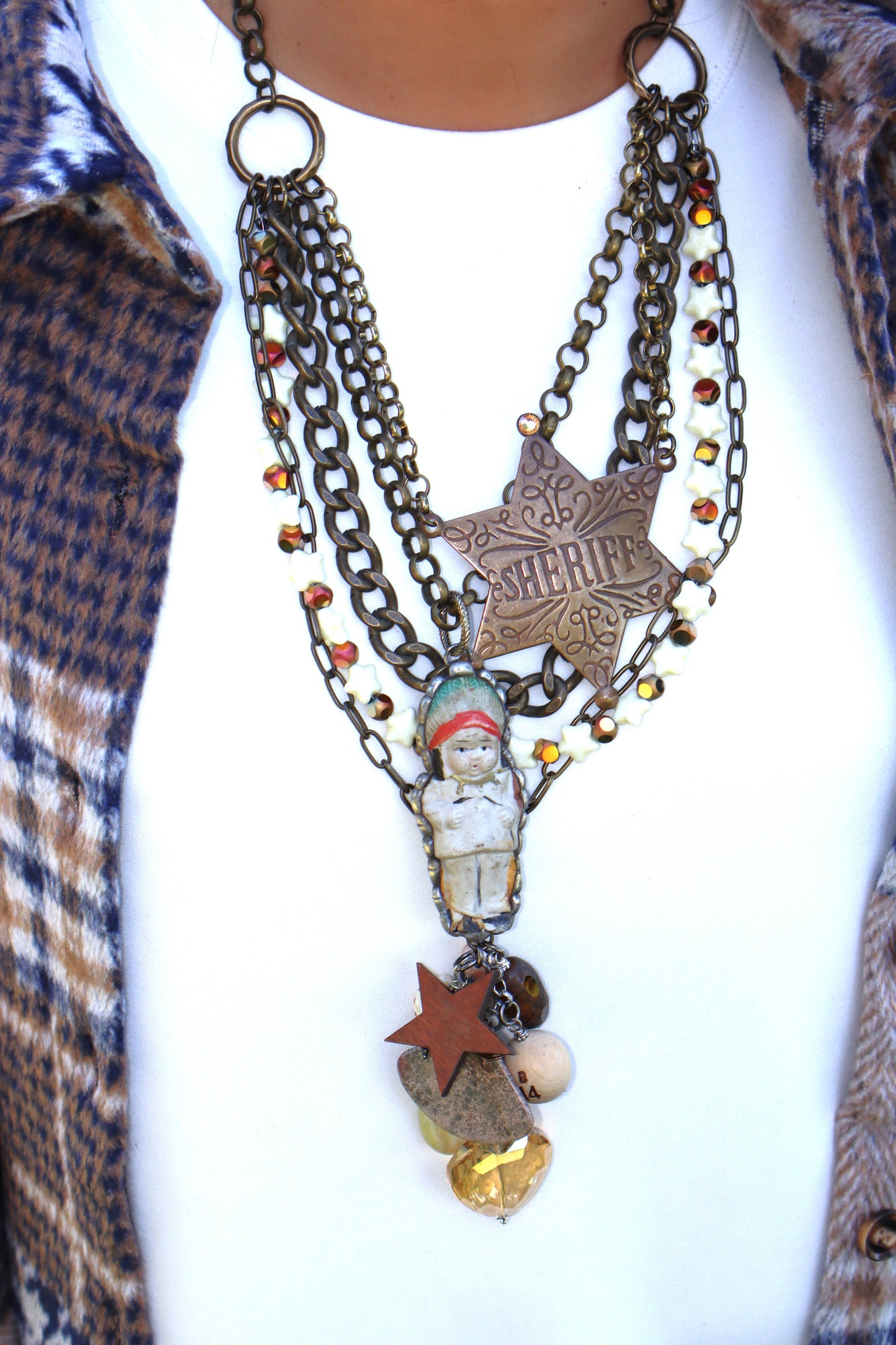 Attention Sheriff, Little Chief is in Town Necklace