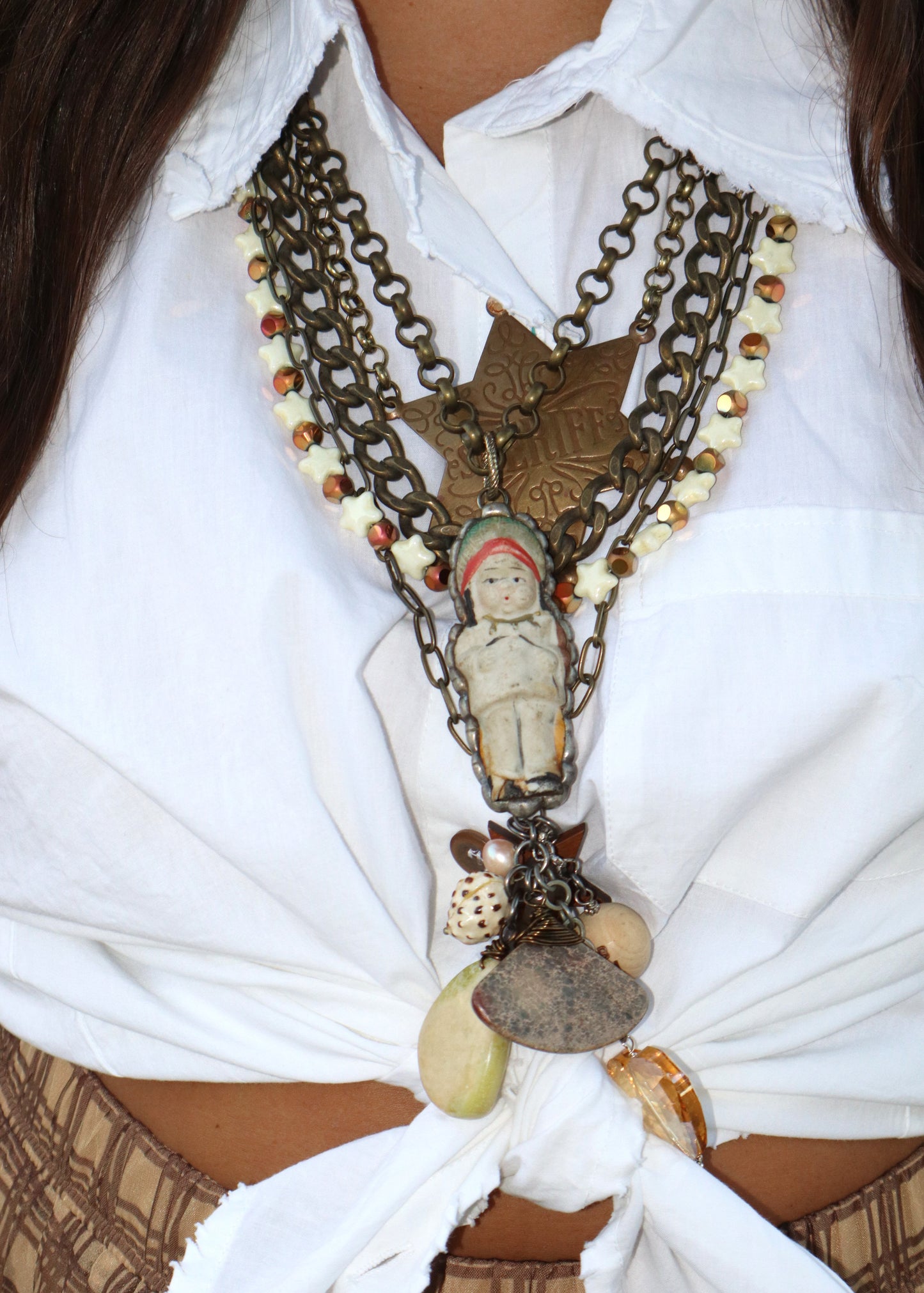 Attention Sheriff, Little Chief is in Town Necklace