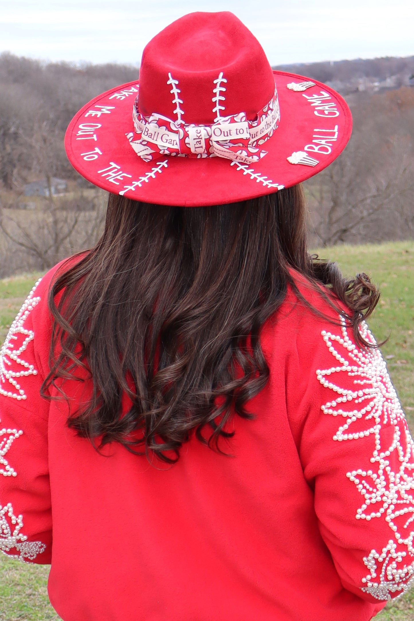 Baseball Cutie Flat-Brimmed Hat - Size Medium