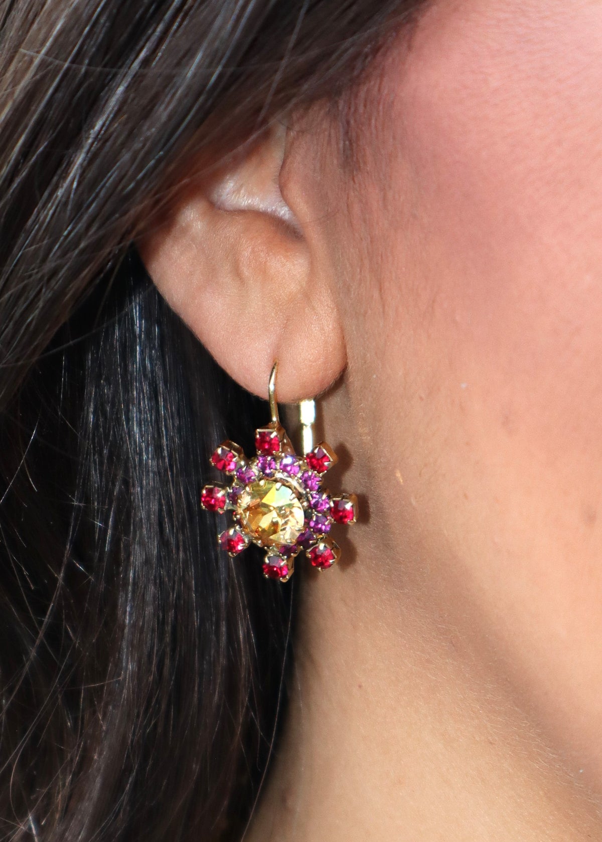 Blaire Earrings - Scarlet