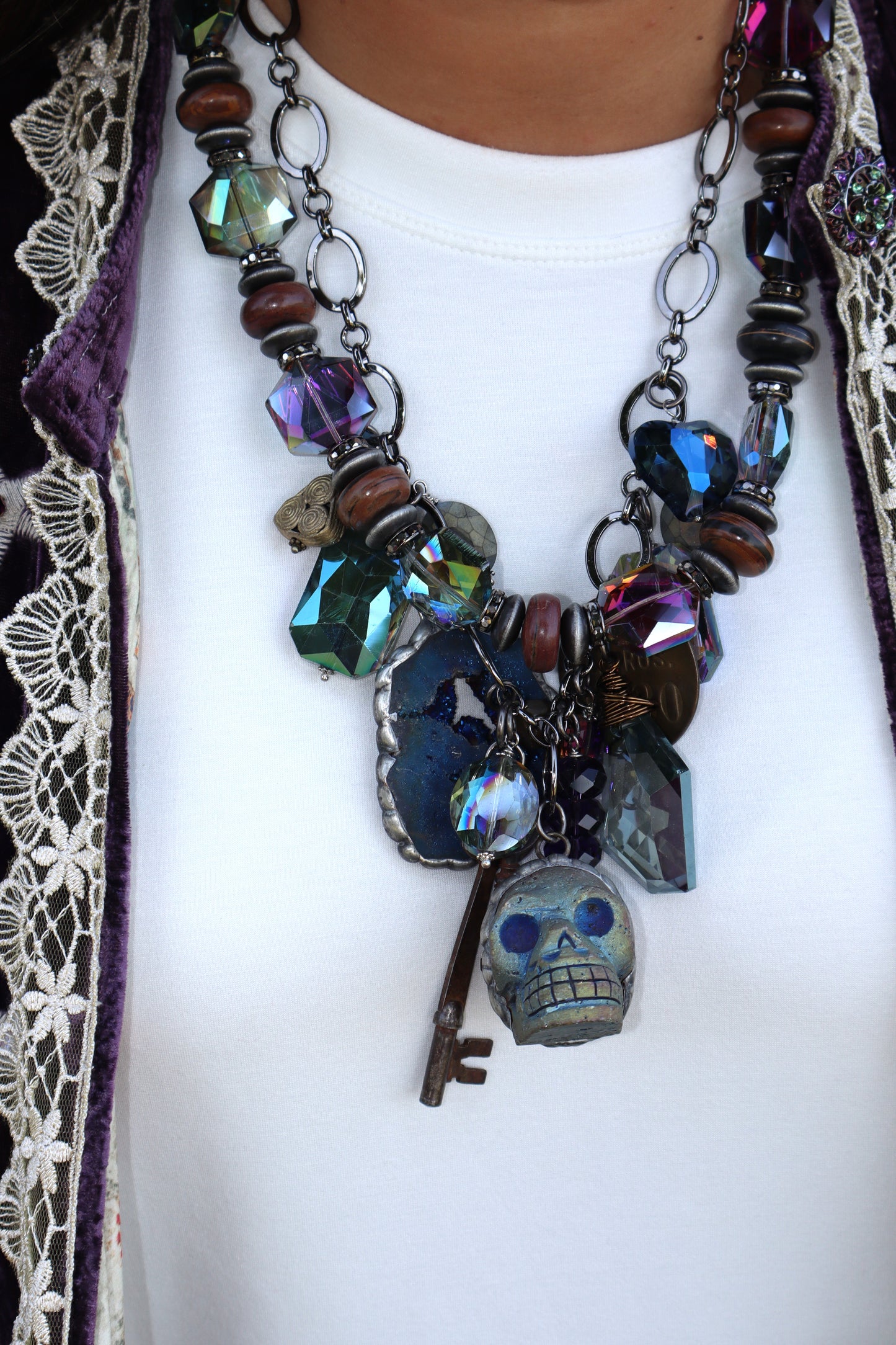 Bone Jovi Skull Necklace
