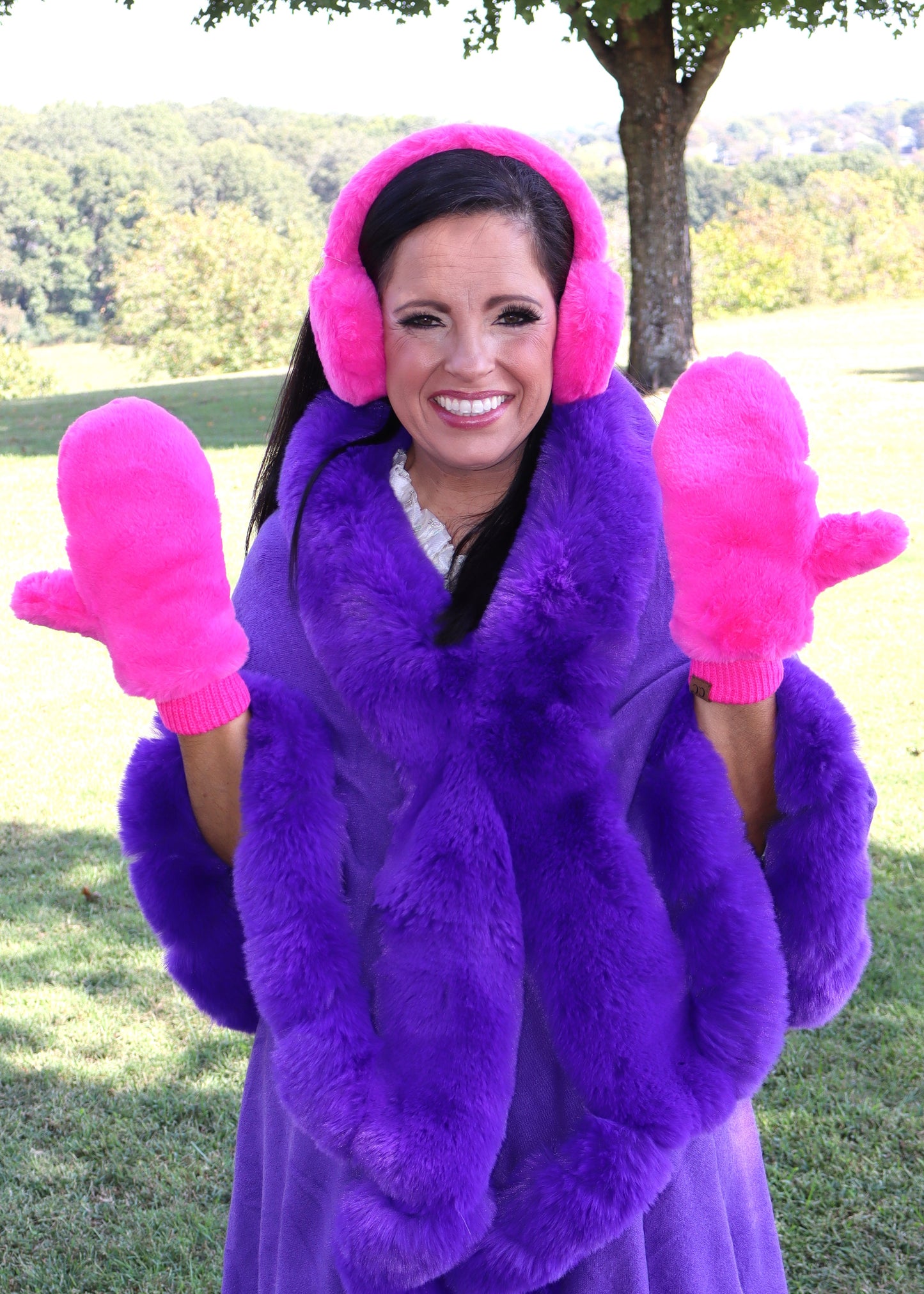 Candyland Earmuffs - Hot Pink