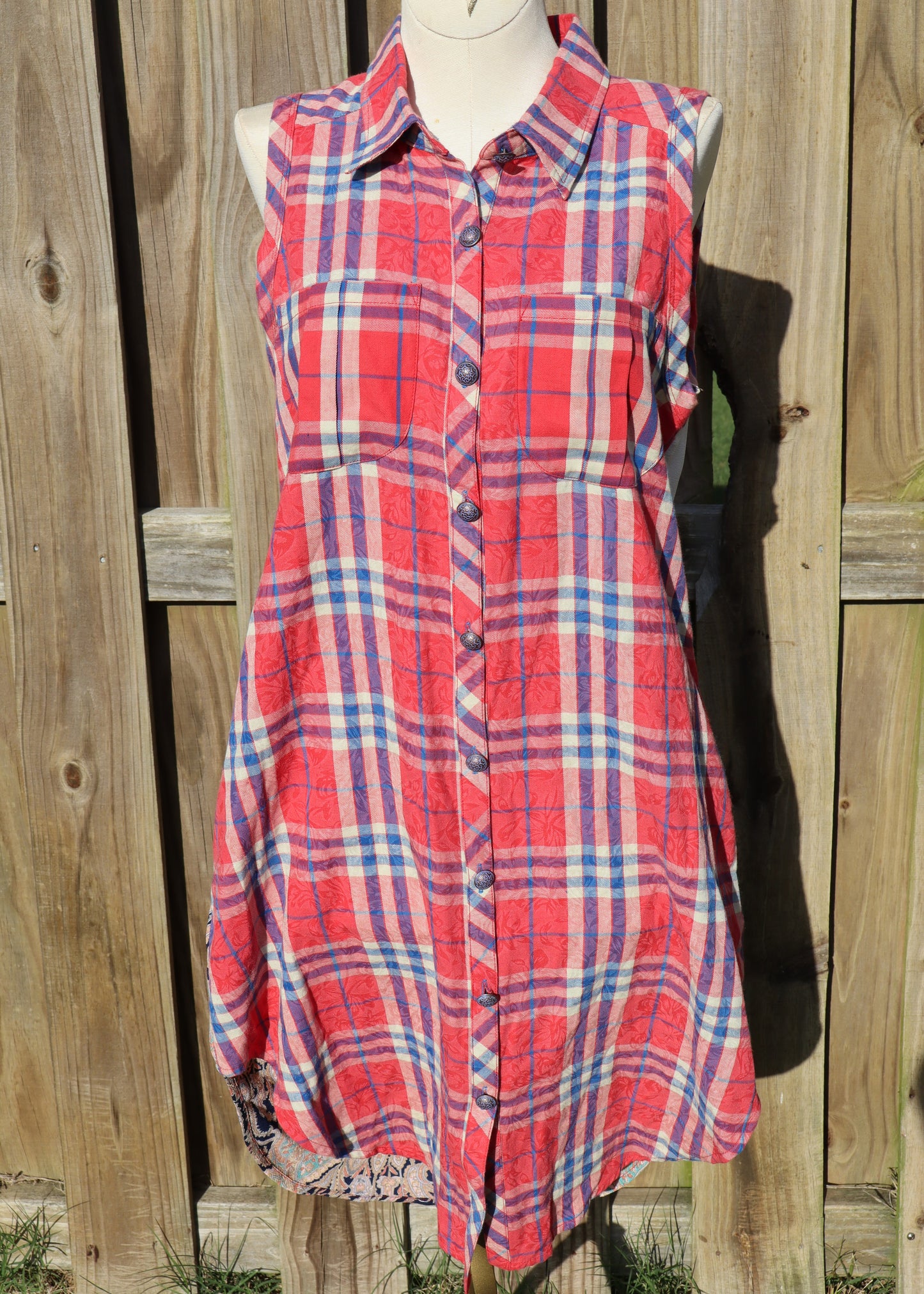 Element Of Surprise Plaid Shirt Dress #1