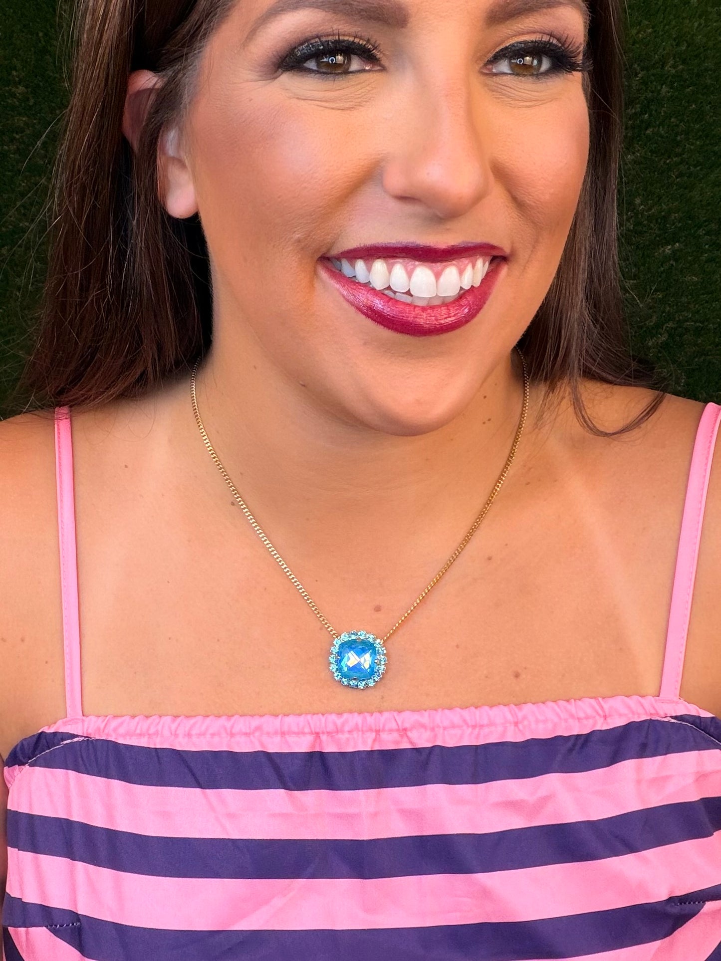 Cambrie Necklace - Orchid Teal