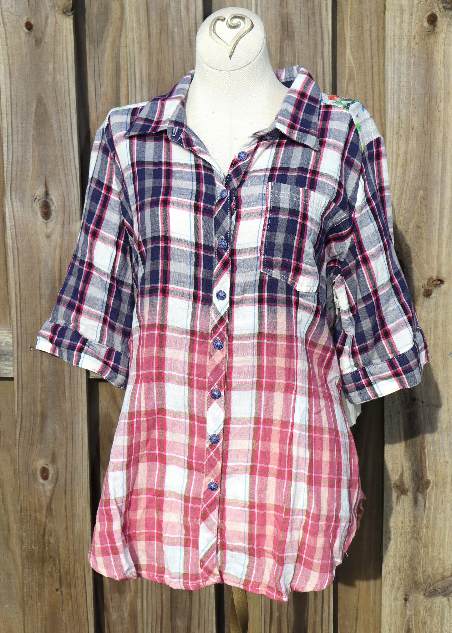 Floral Fantasy Plaid Shirt - #1