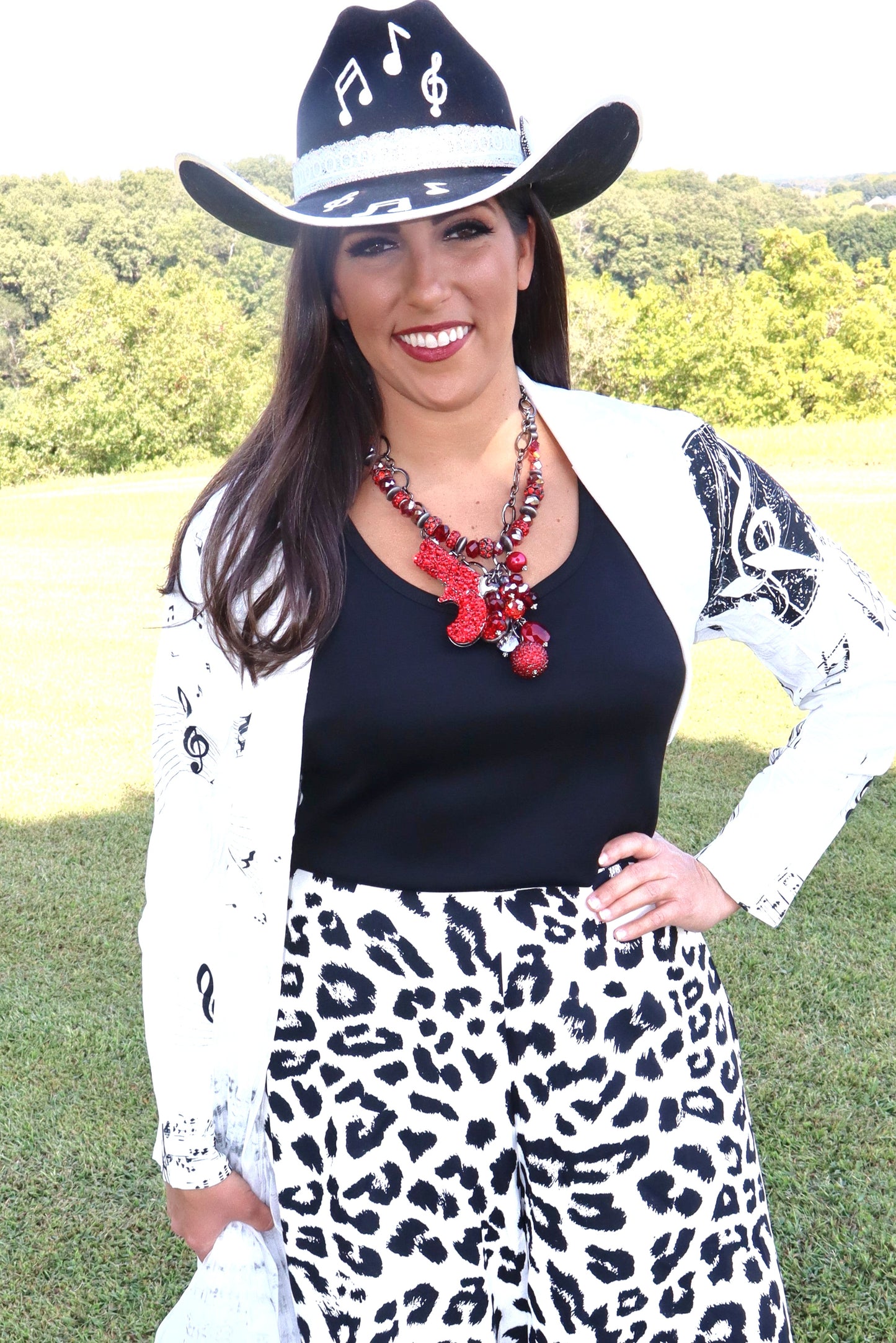 Gunsmoke Necklace - Red