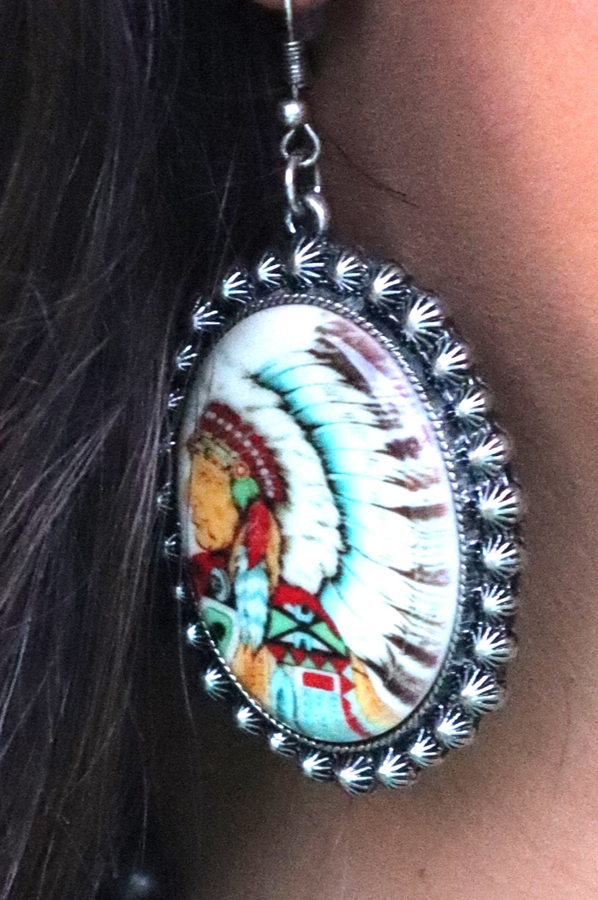 Indian Headdress Earrings