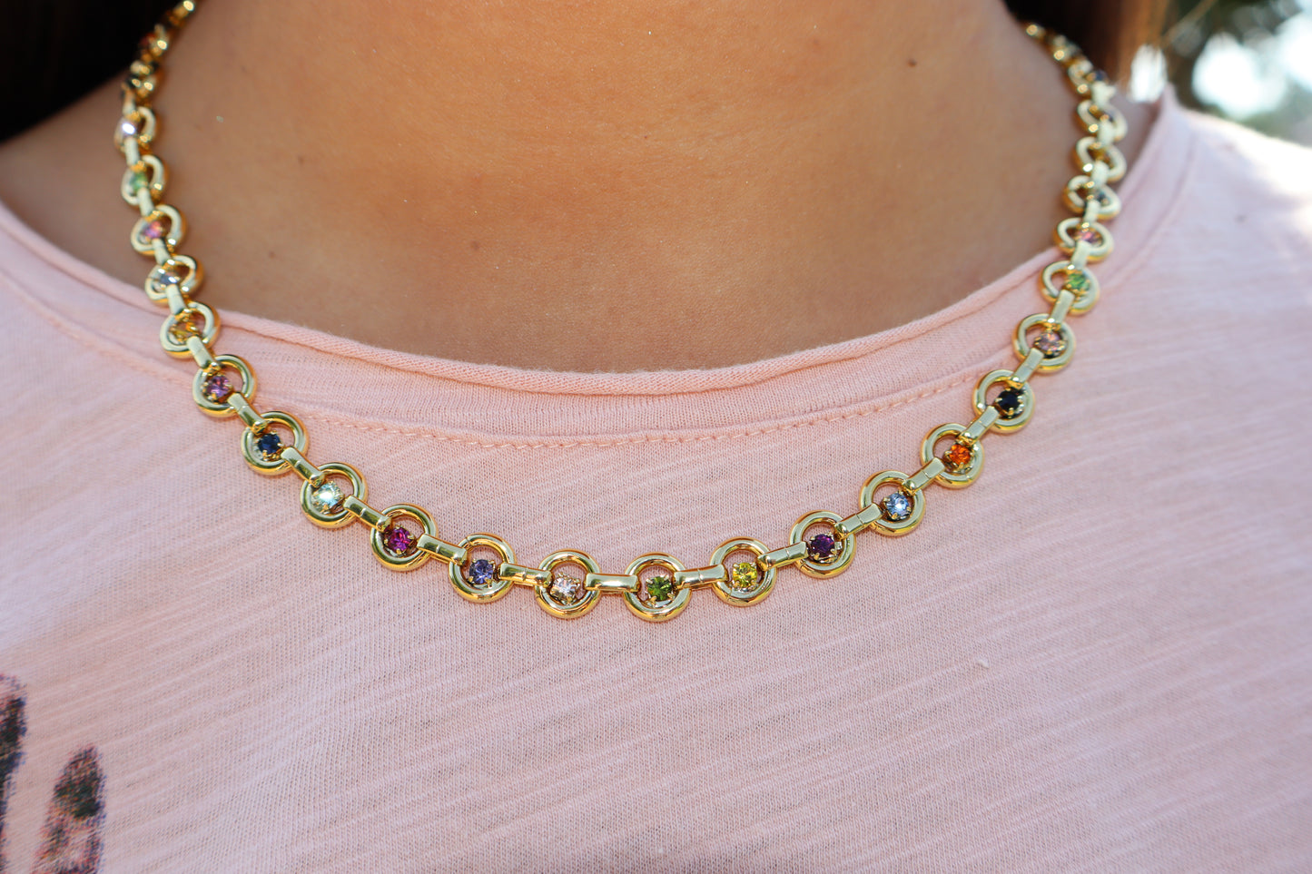 Juniper Link Necklace Multi