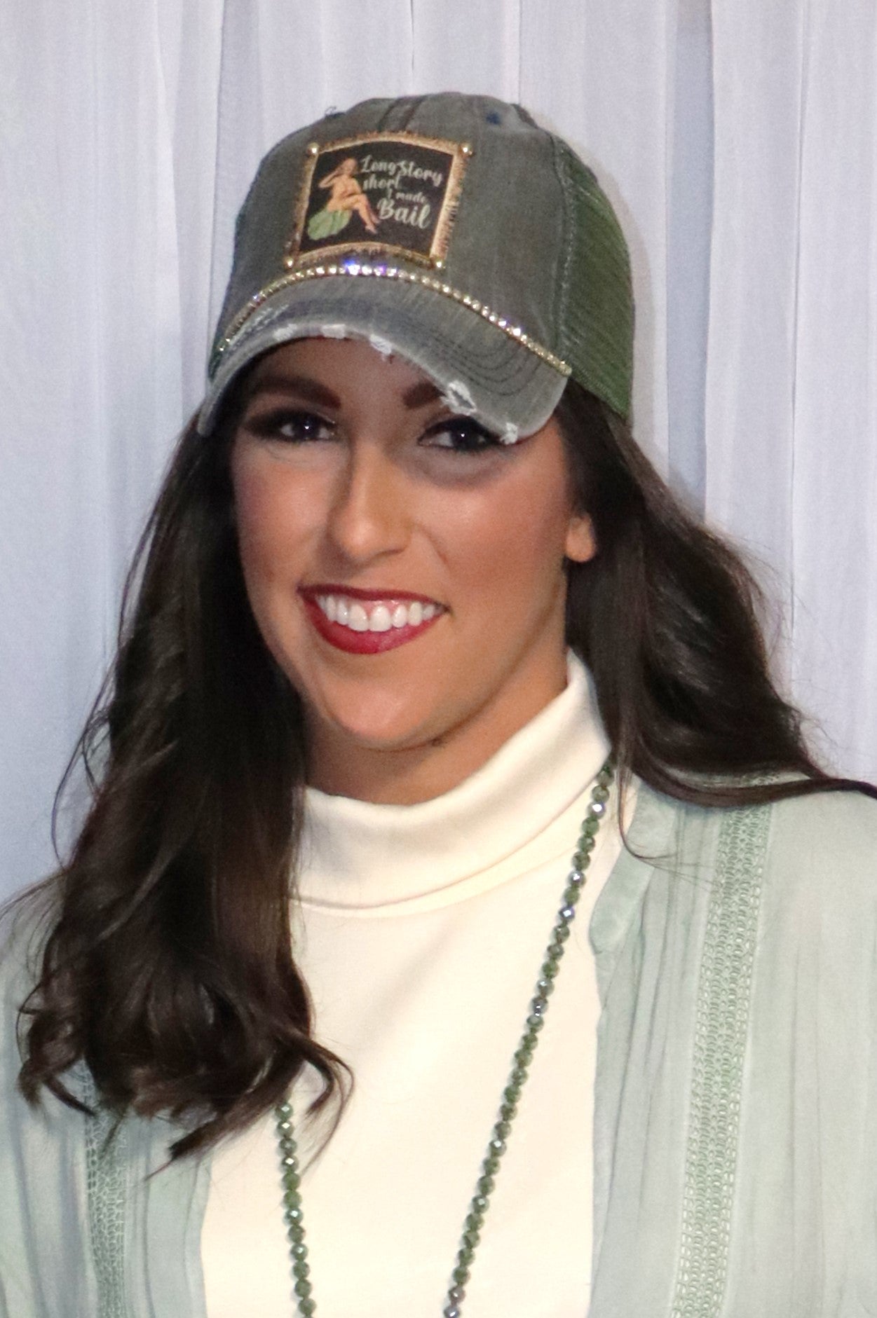 Long Story Short...Baseball Cap - Olive Green