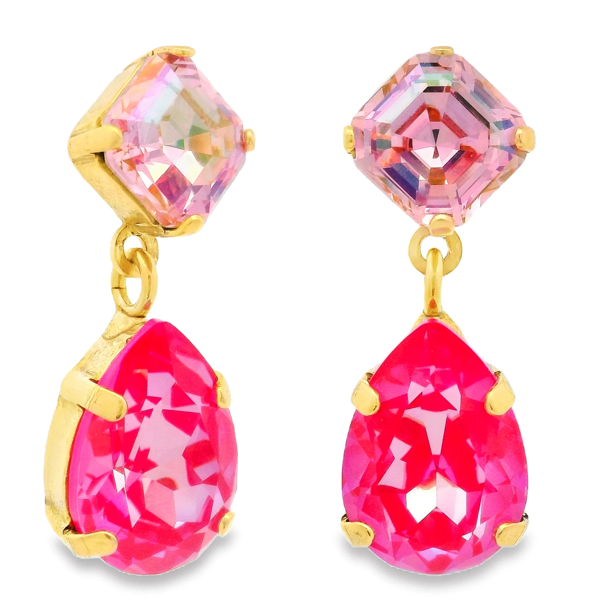 Mini Estelle Earrings in Fairy Dust - Ultra Fuchsia