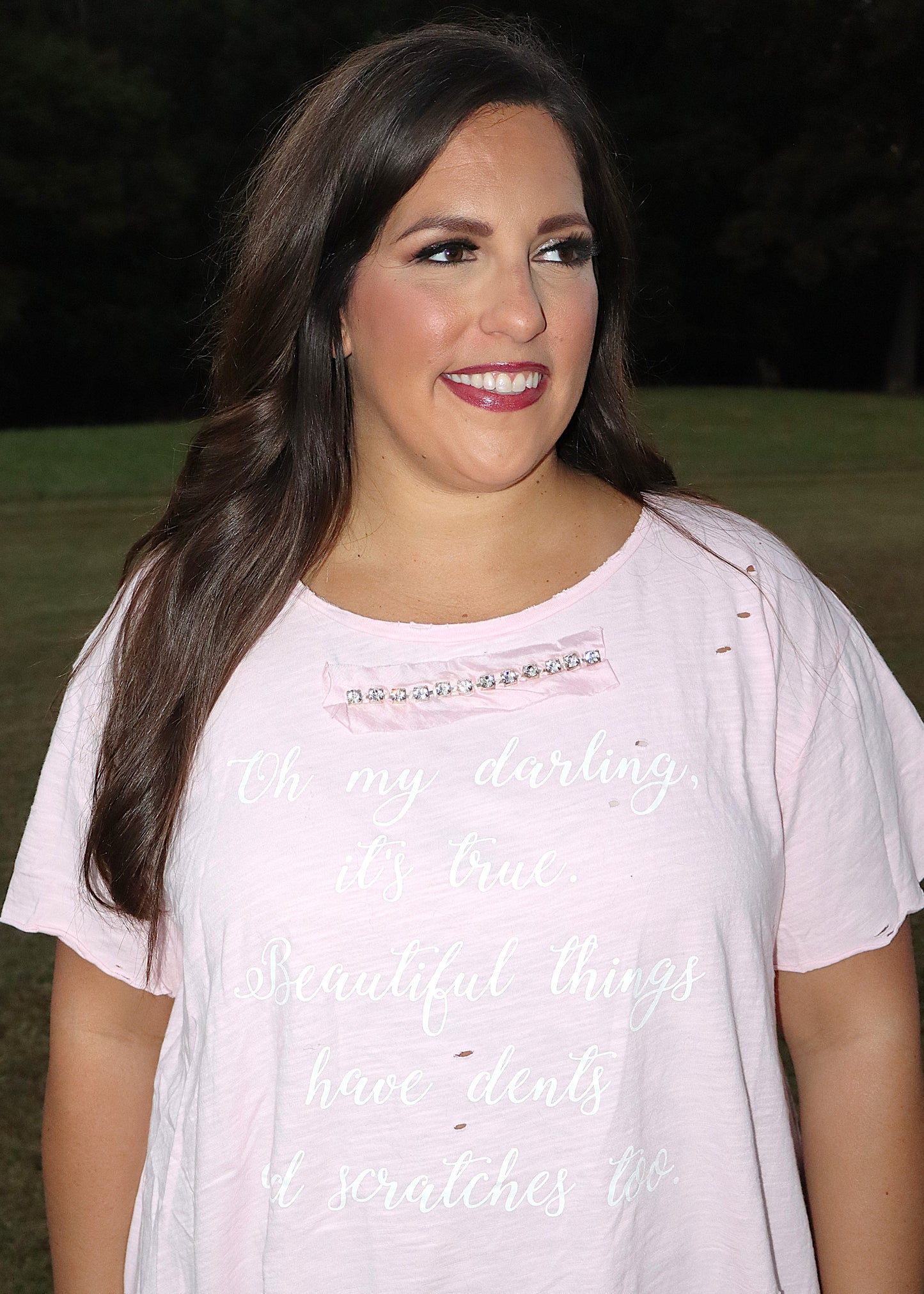 Oh My Darling Tee - Baby Pink