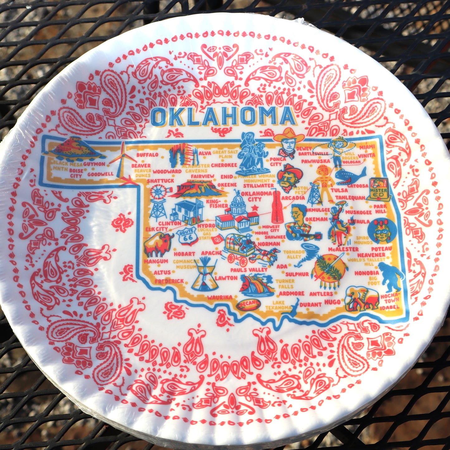 Oklahoma Plate - Set of 4