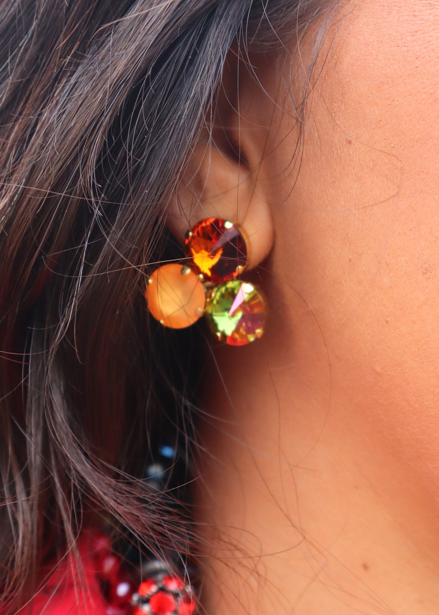 Reya Earrings - Melon