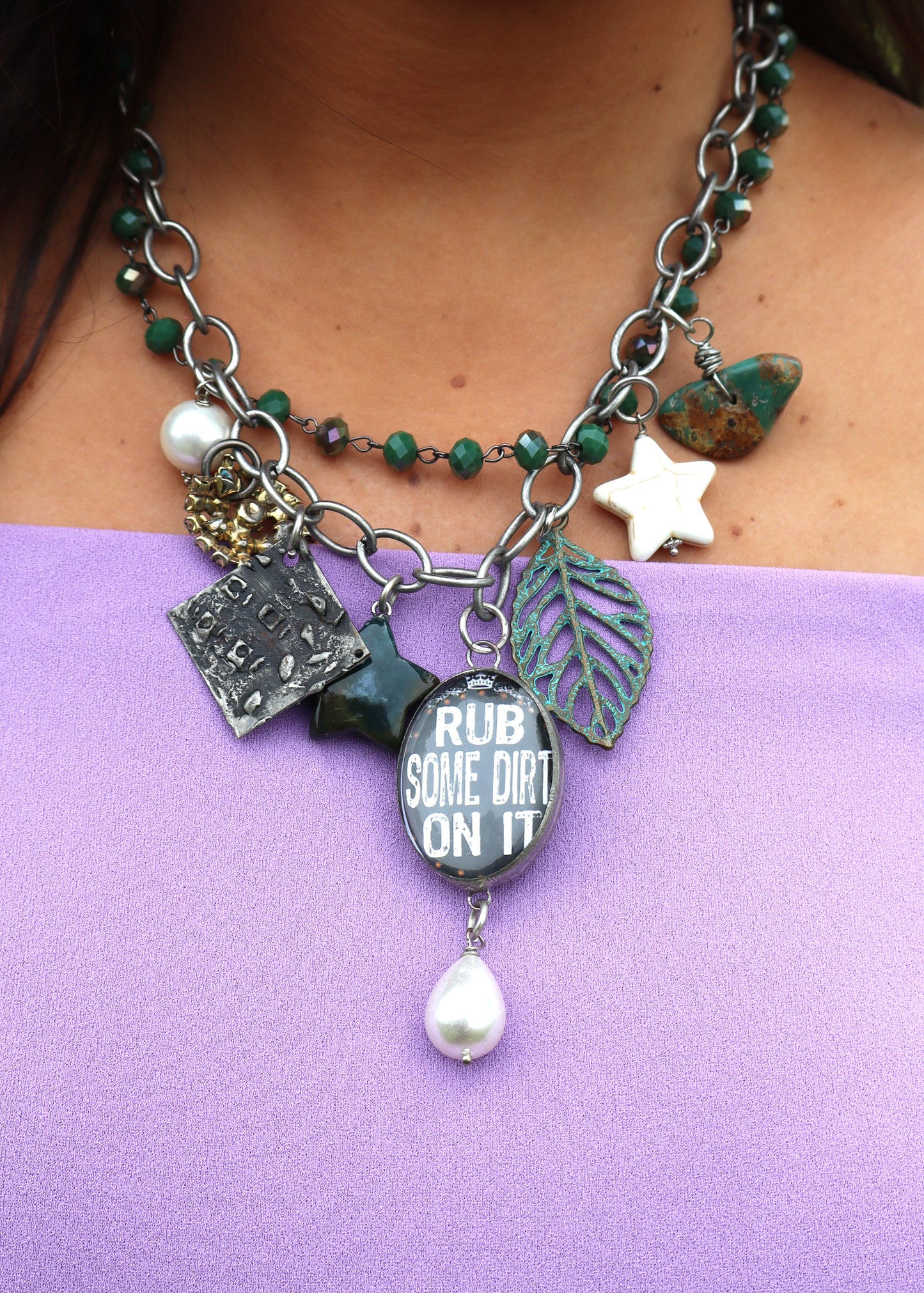 Rub Some Dirt On It Double-Sided Necklace