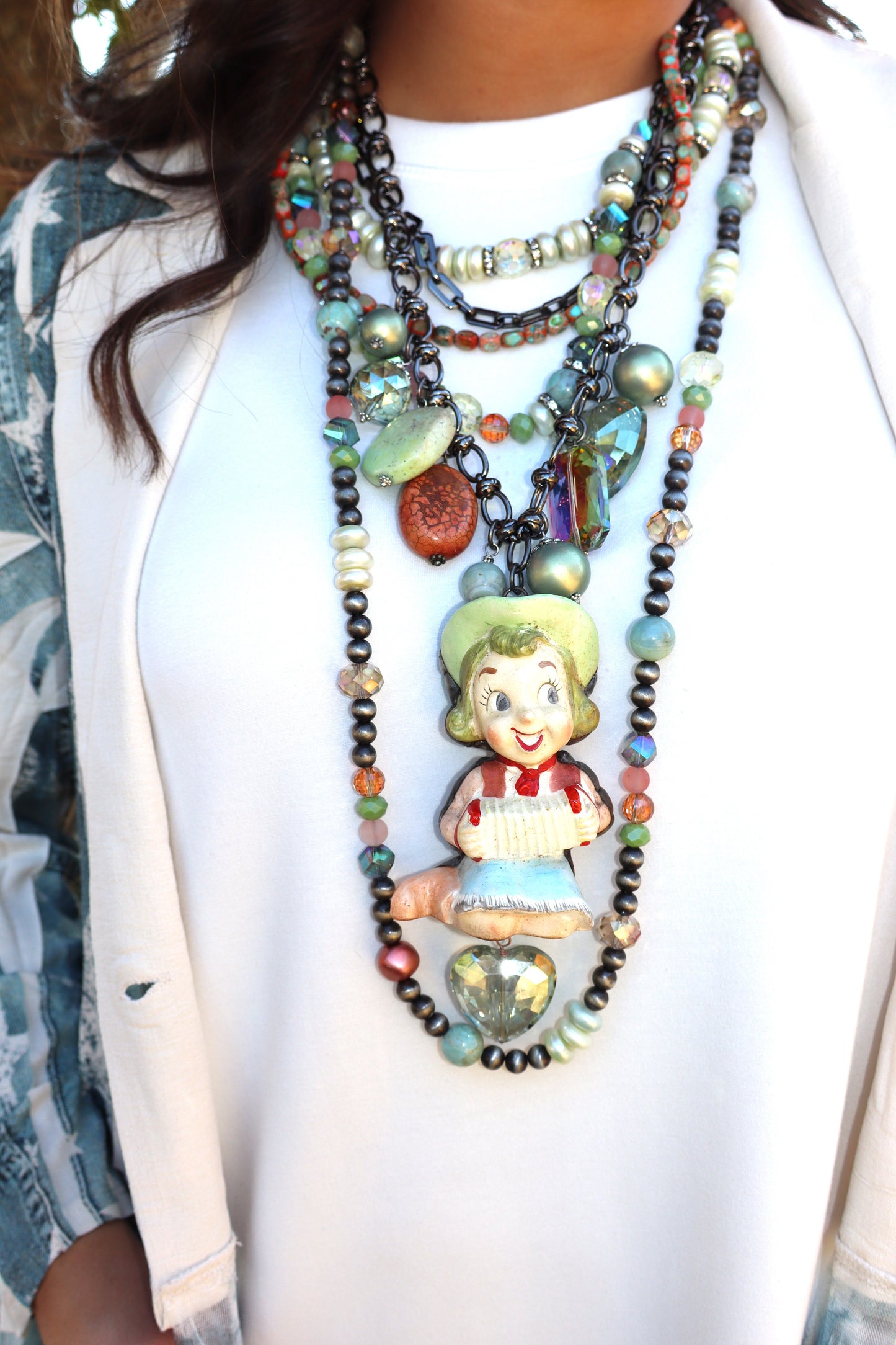 Sally Sue and Her Accordion Necklace