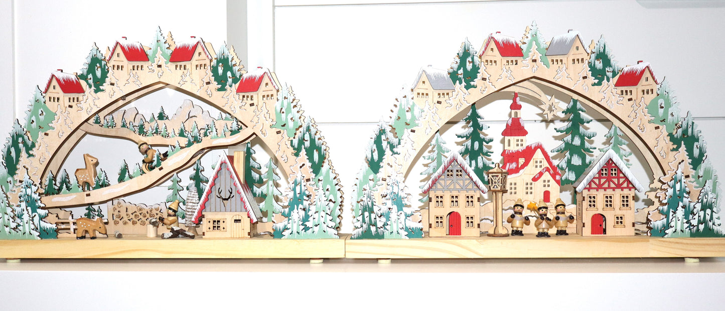 Scandinavian Mountain Scene (Set of 2)