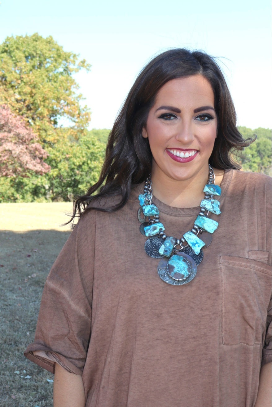 The Turquoise Stone Necklace
