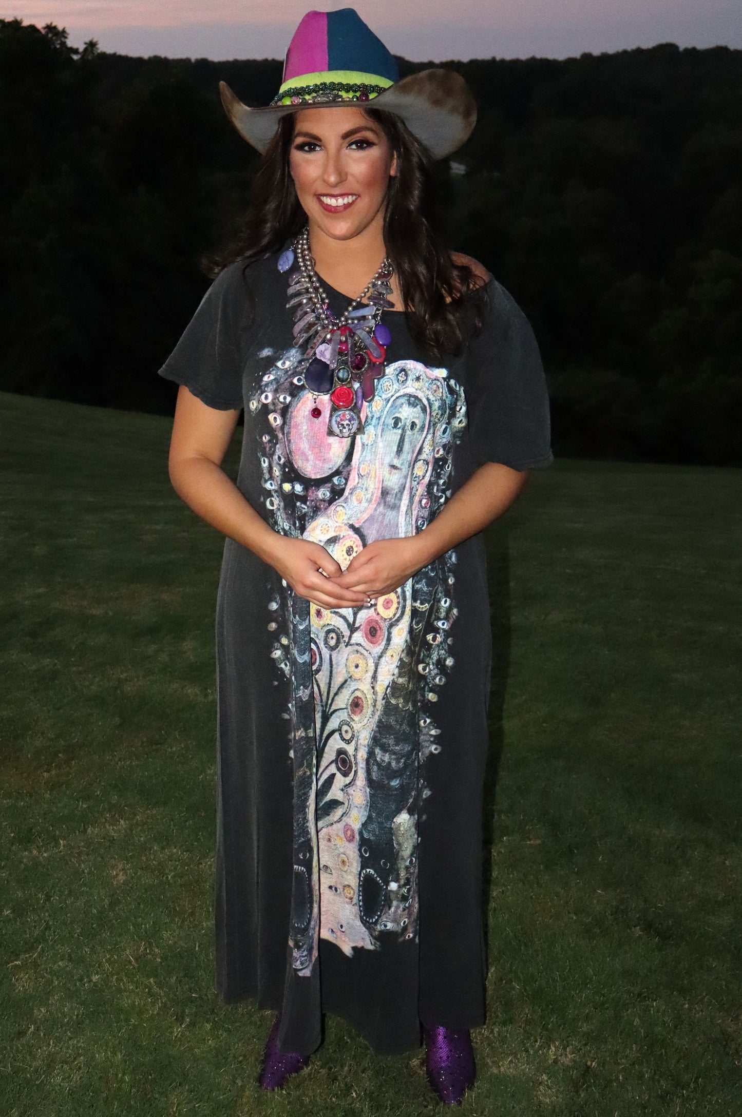 Sea Goddess Dress - Vintage Black