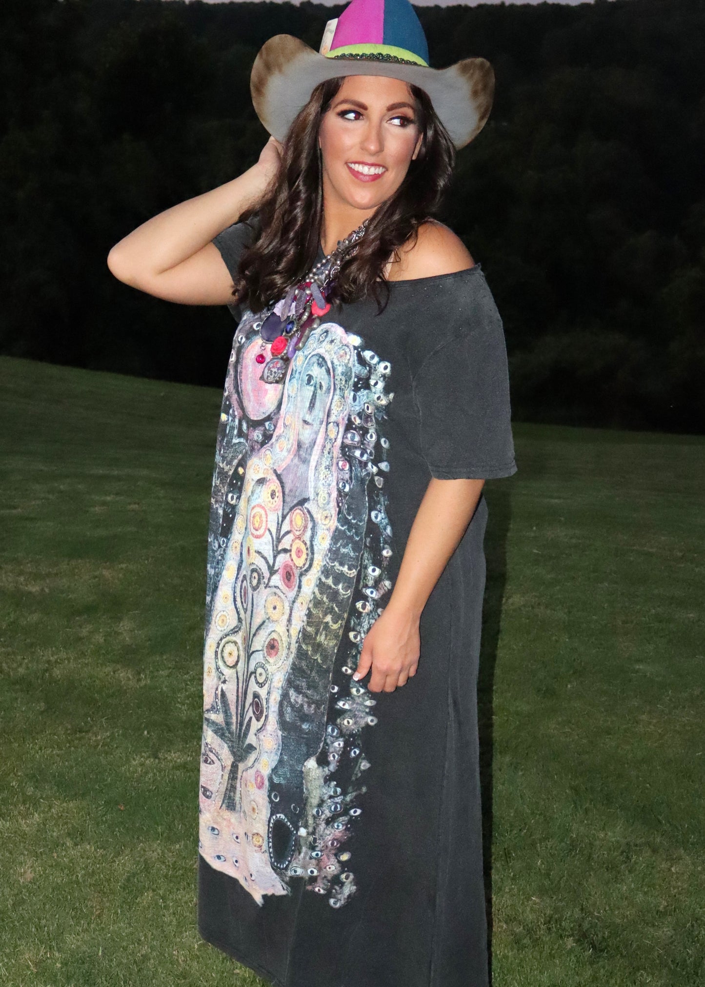 Sea Goddess Dress - Vintage Black