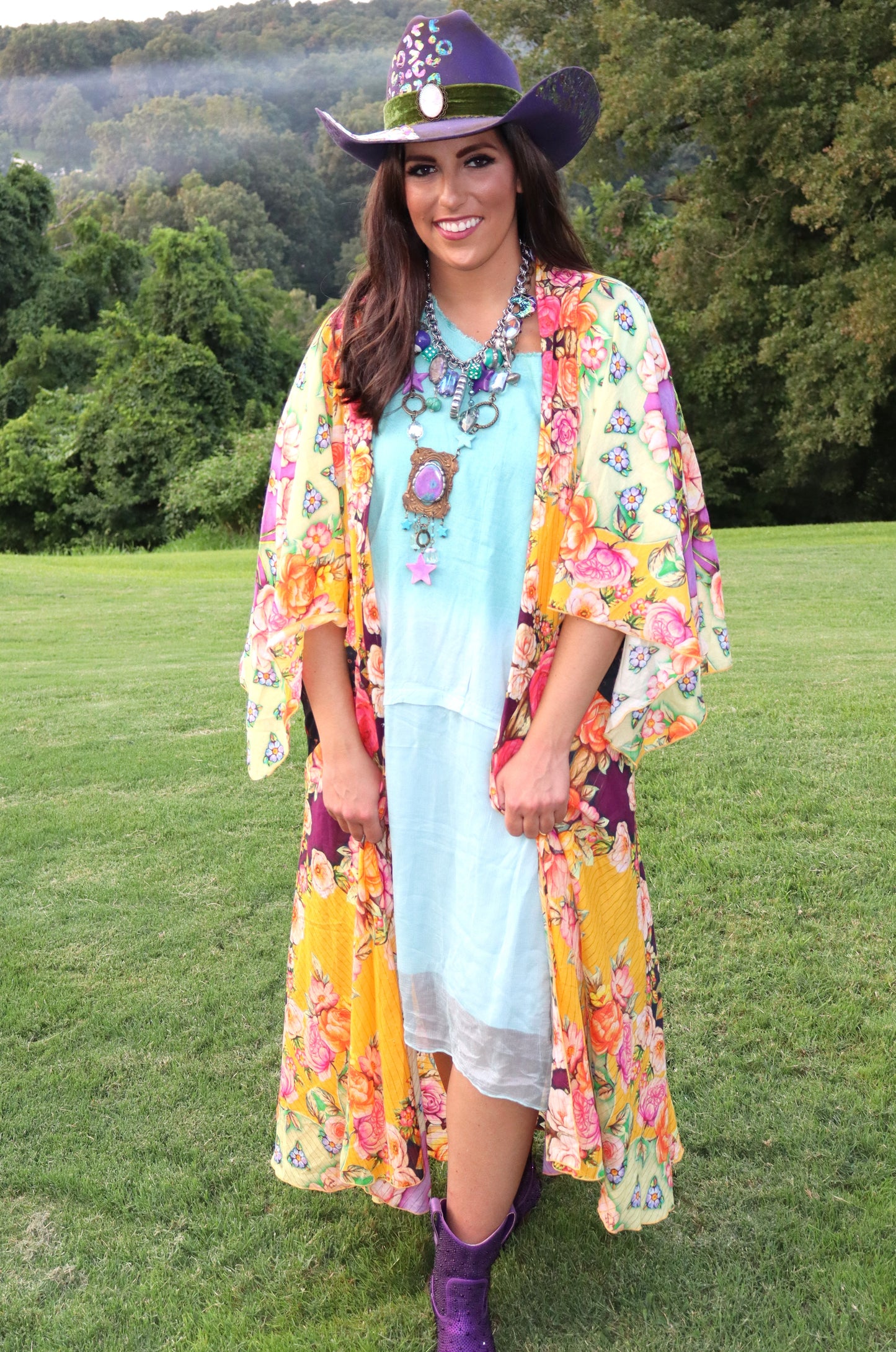 Turquoise Ombre Dress