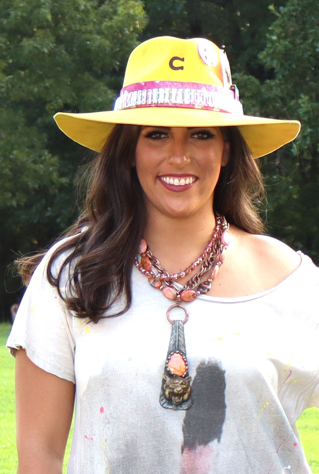 Vesta Coral Tiger Necklace - Coral