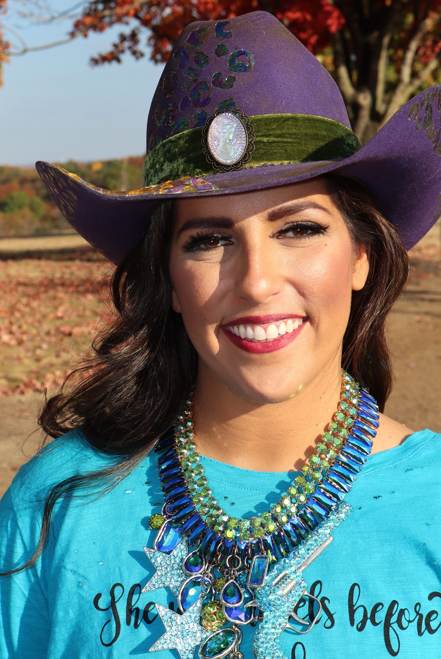 Vintage Sparkle Cowboy Hat - Size Medium