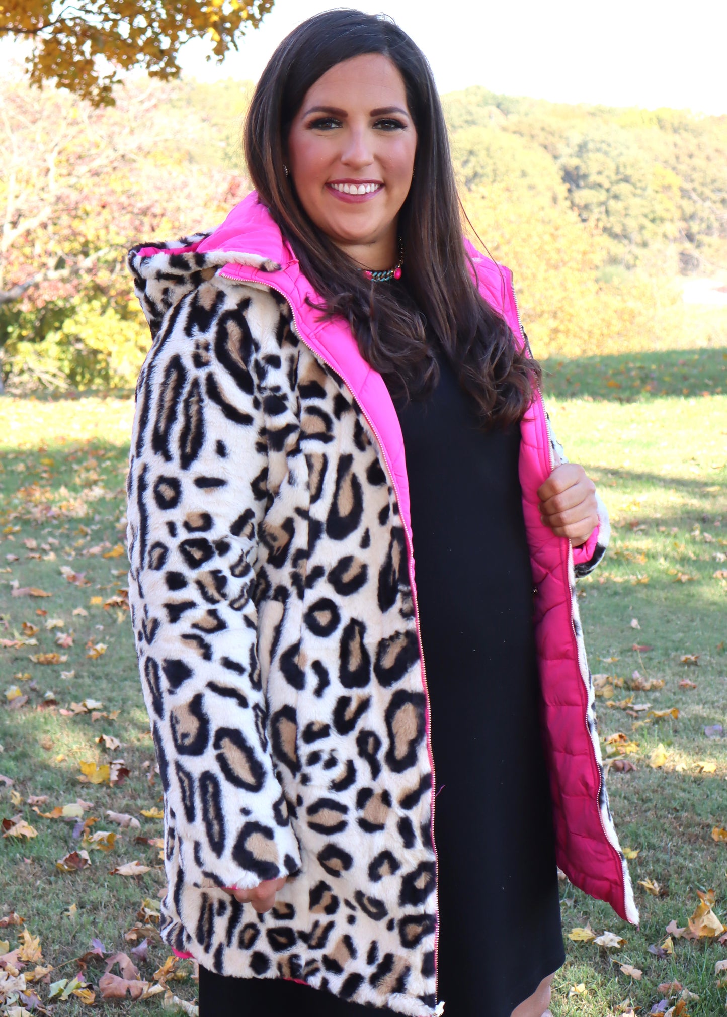 Wild Thing Reversible Jacket - Hot Pink