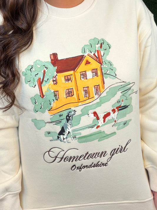 Hometown Girl Sweatshirt - Cream