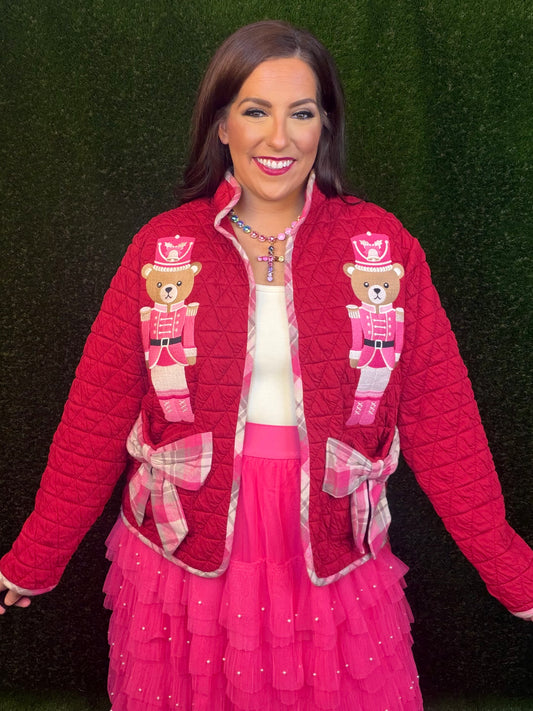 Nutcracker Bear Quilted Jacket