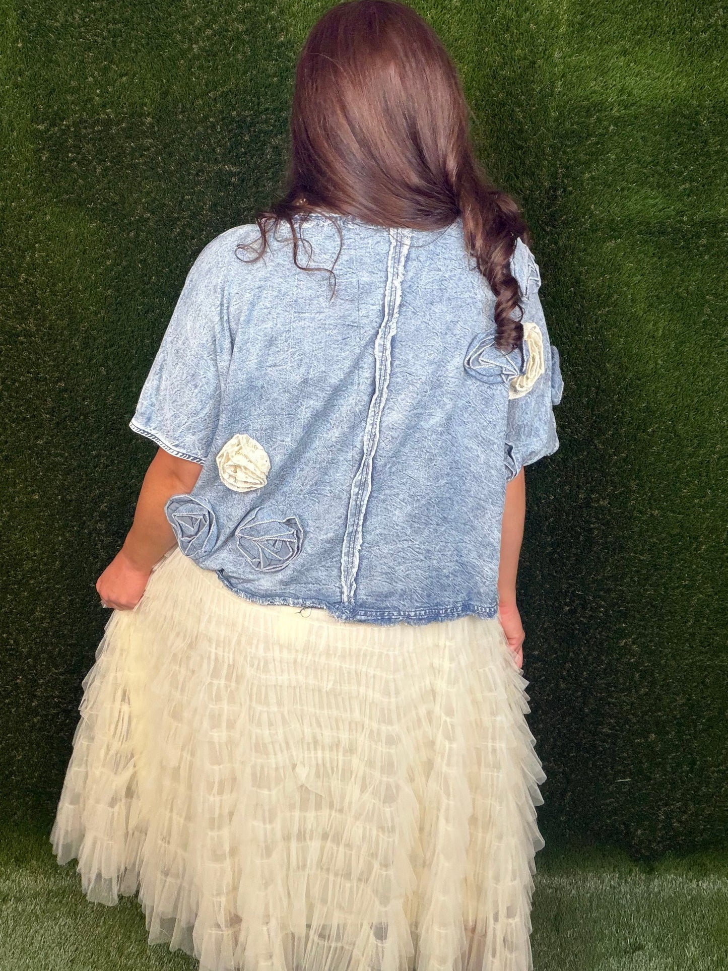 Easy To Love Ruffle Tiered Skirt - Cream