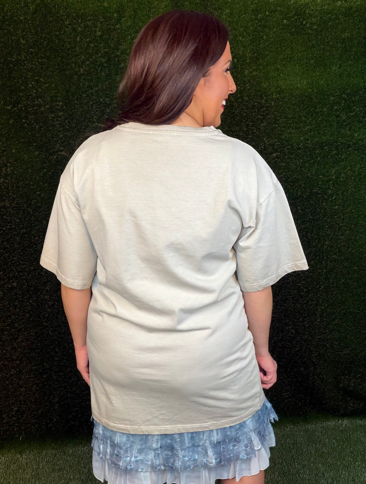 Journey Of West T-Shirt Dress - Taupe