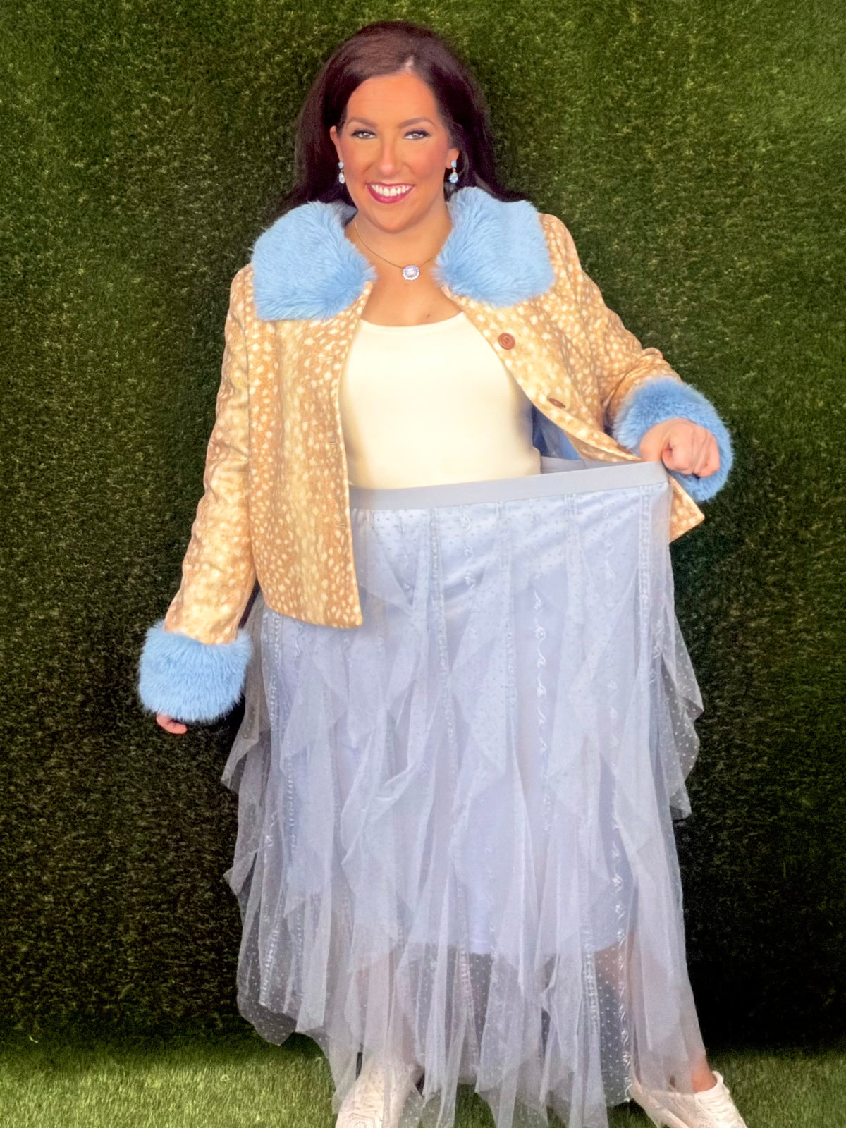 Floating on Air Tulle Maxi Skirt - Gray Dawn