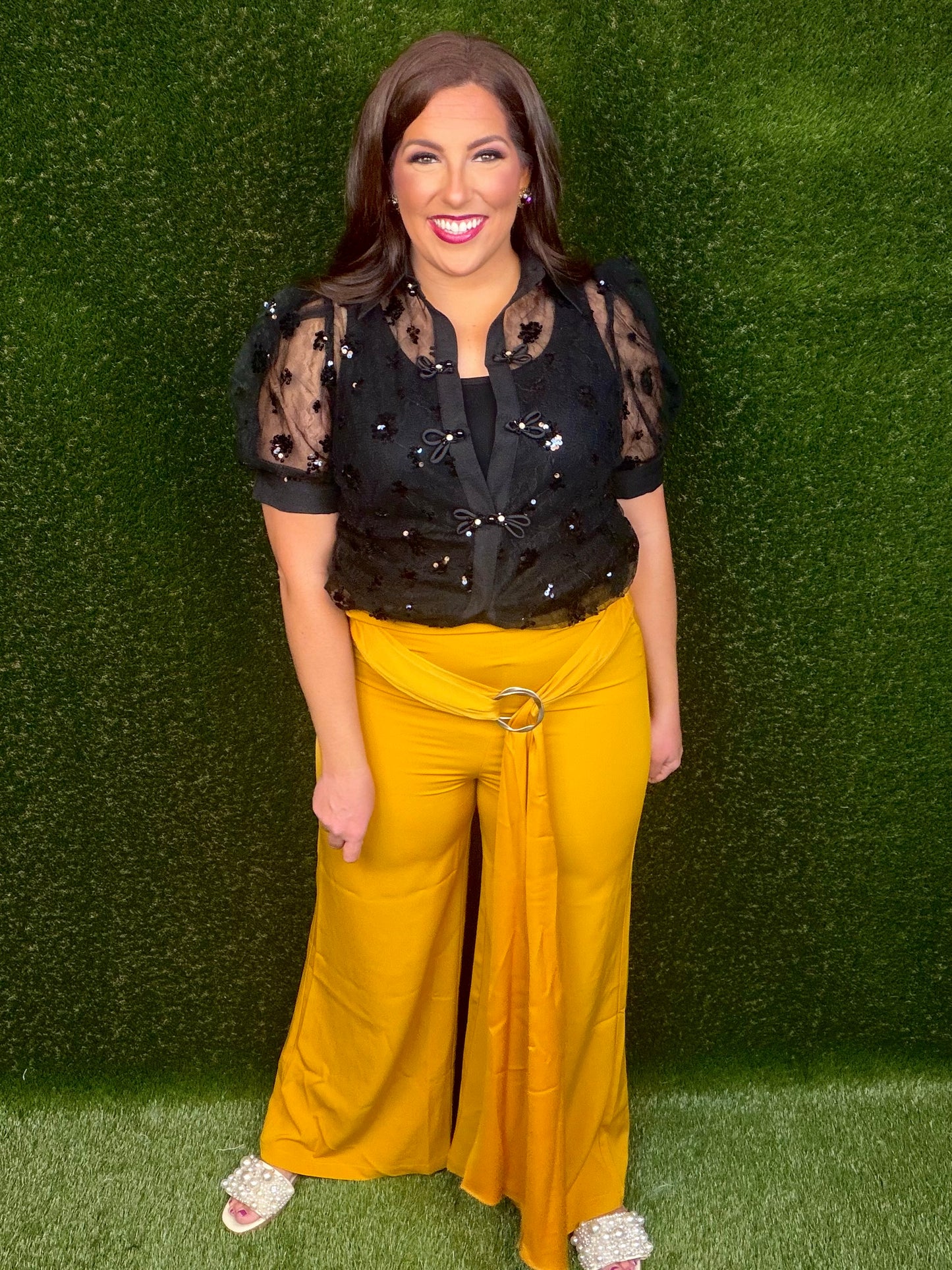 Cher Pants - Mustard Gold