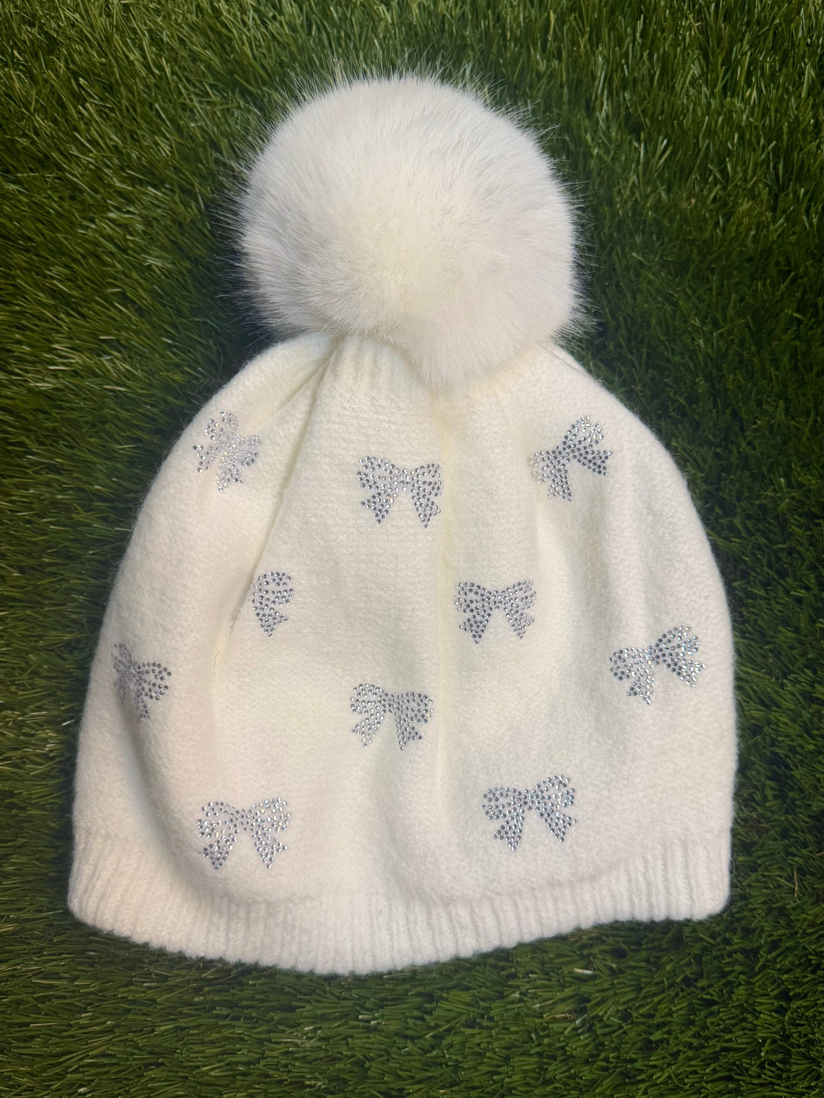 Audrey Bow Hat - White