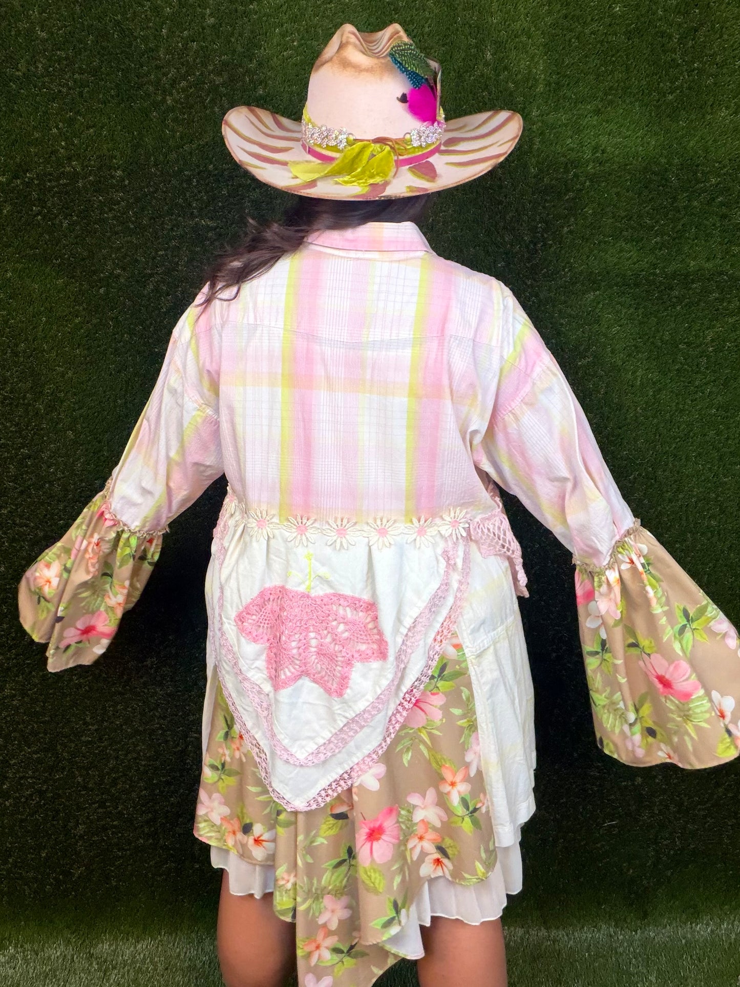 Baby (Pink) Love Plaid Floral Dress