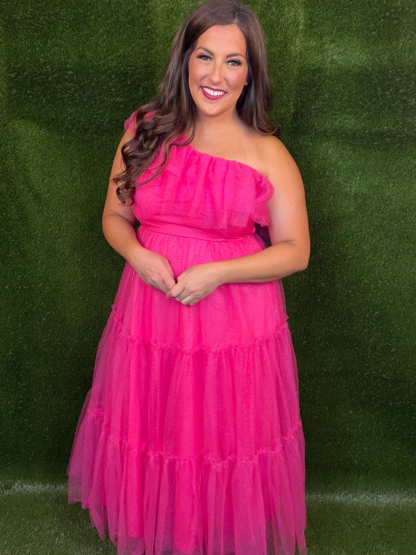 Life's A Party Midi Dress - Hot Pink