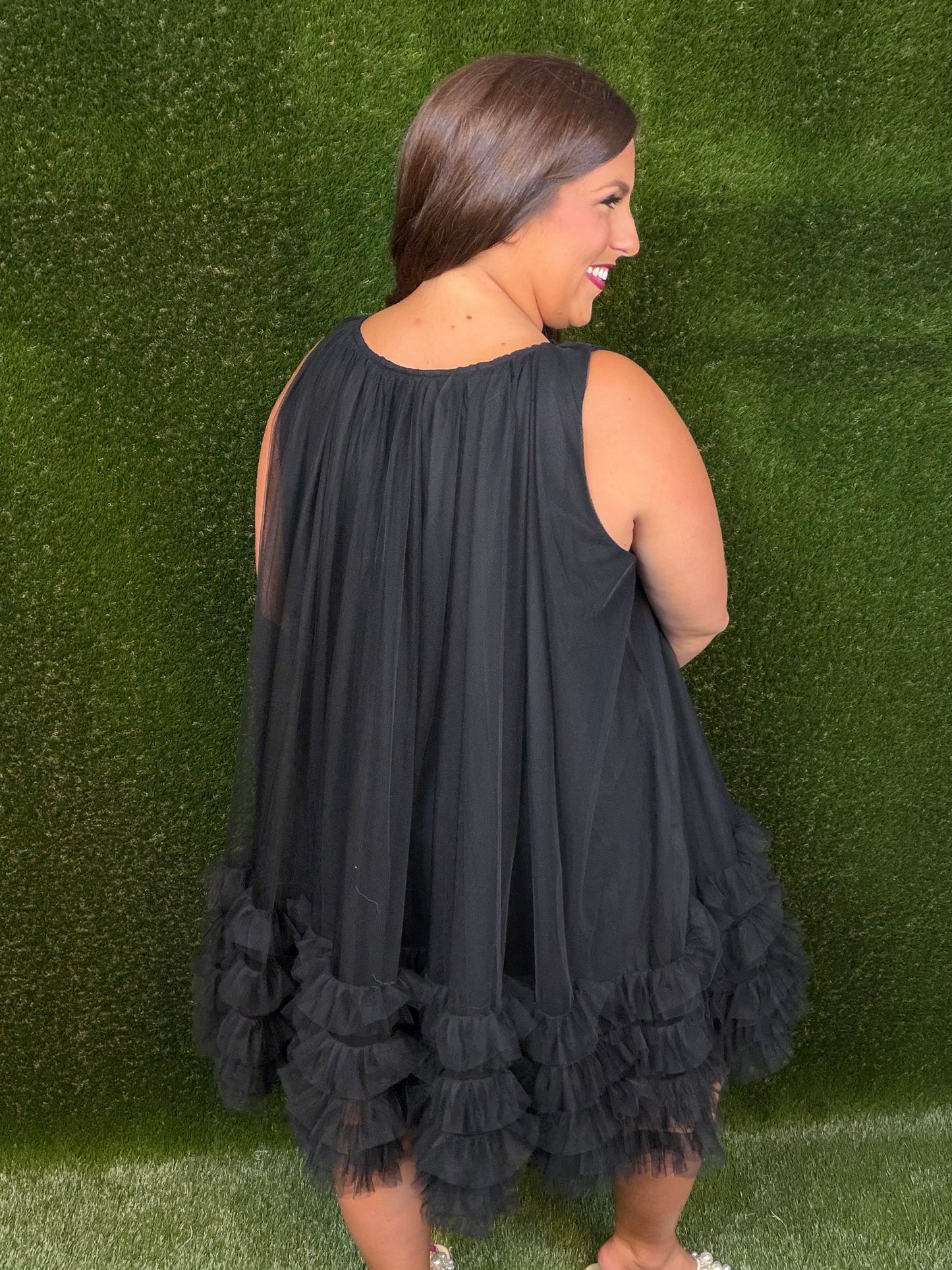 Shirley Temple Black Tulle Dress - Black