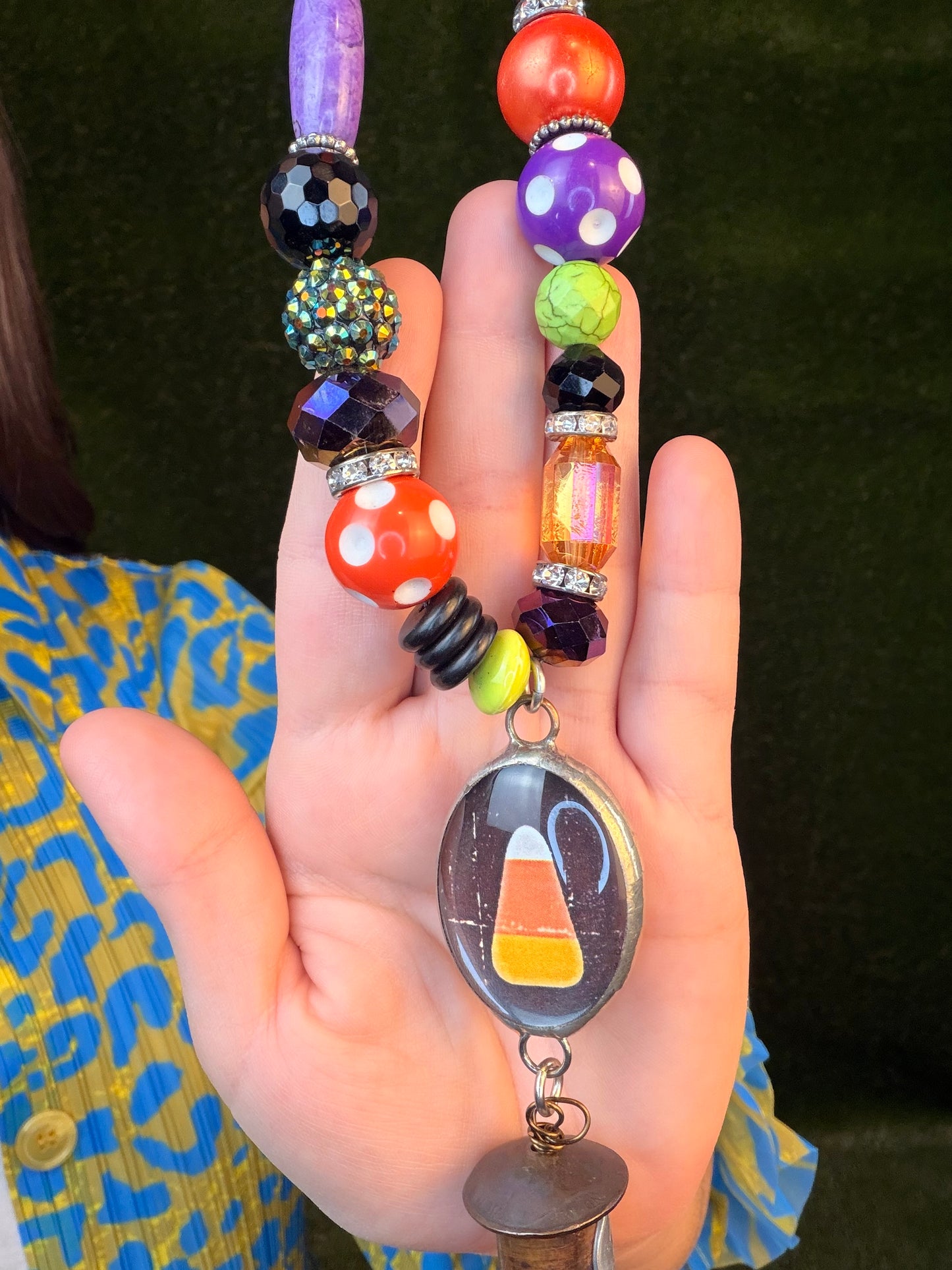 Candy Corn Rocks Necklace