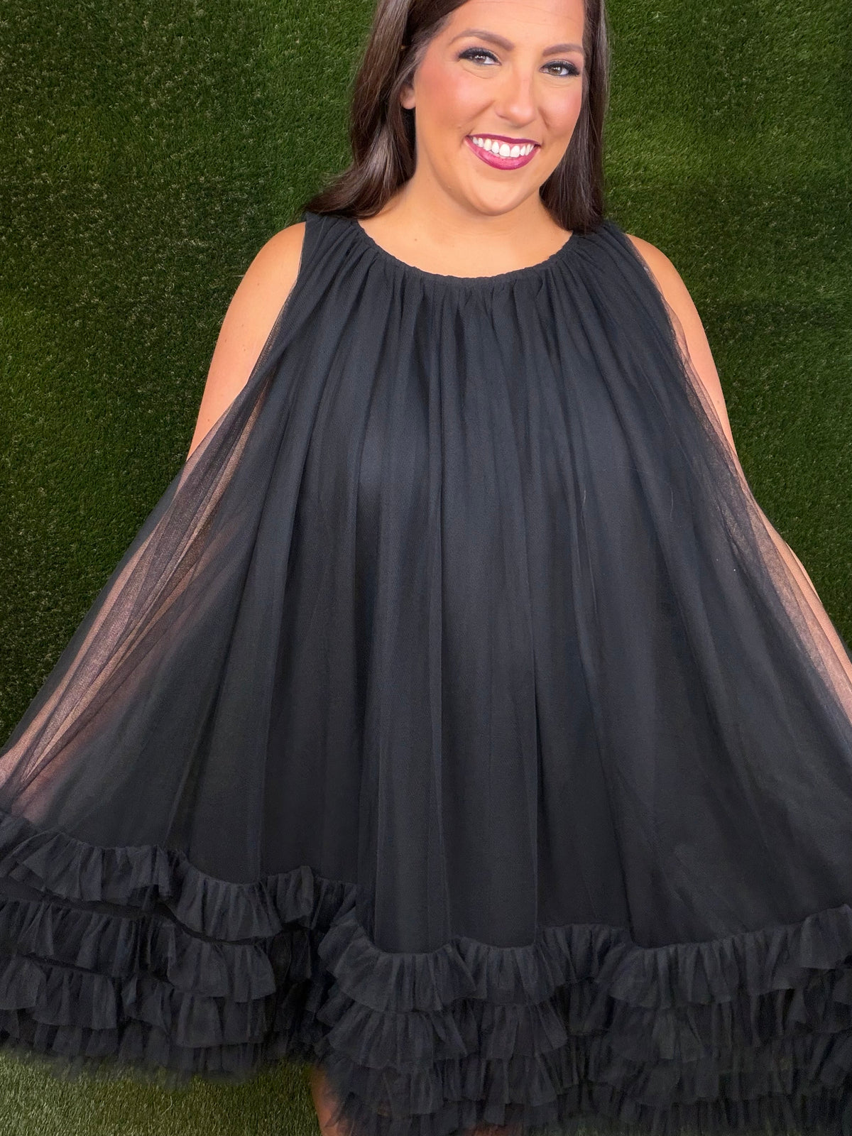 Shirley Temple Black Tulle Dress - Black