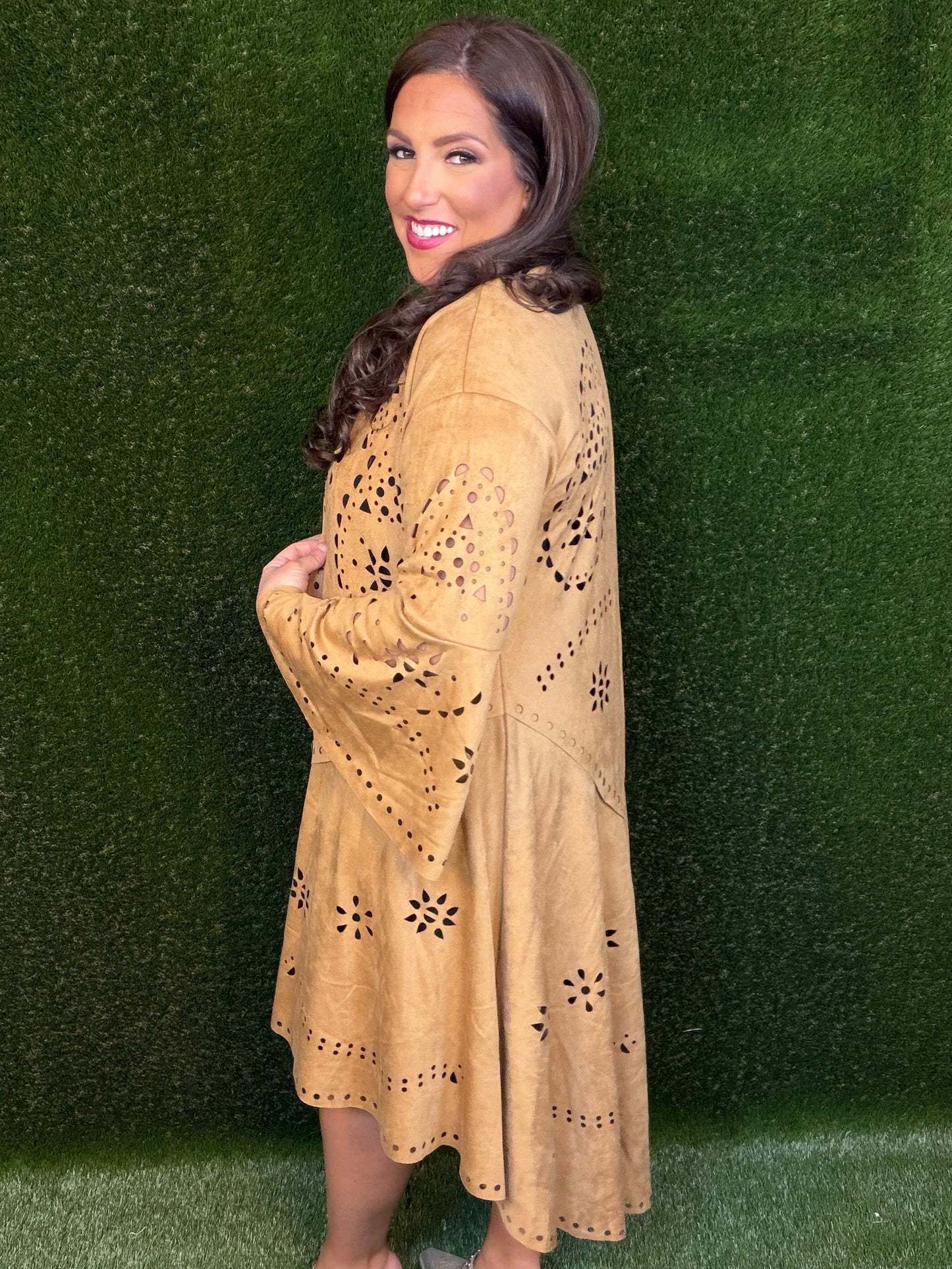 Hey There Cowgirl Kimono - Camel