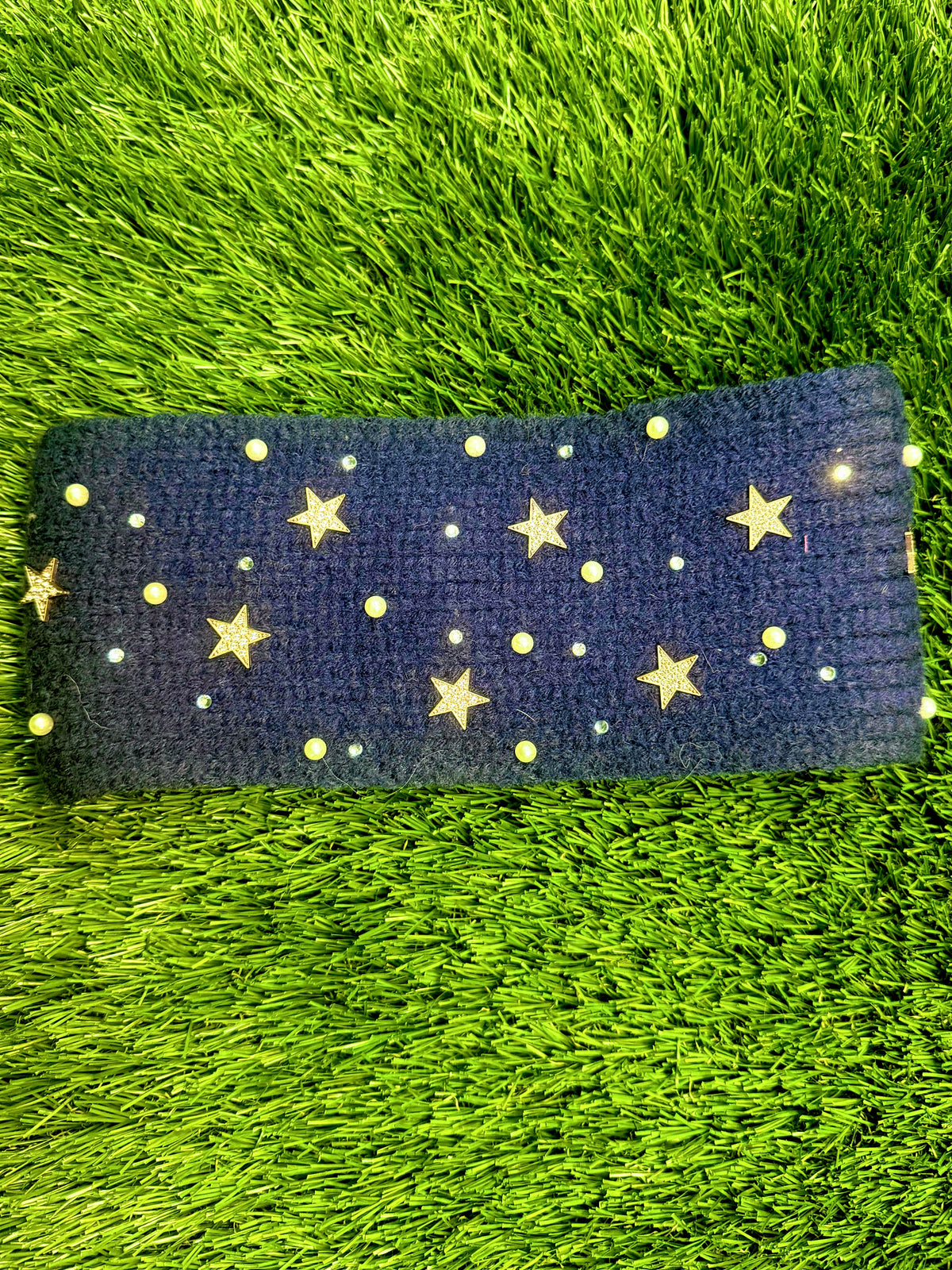 Star Spangled Winter Headband - Navy