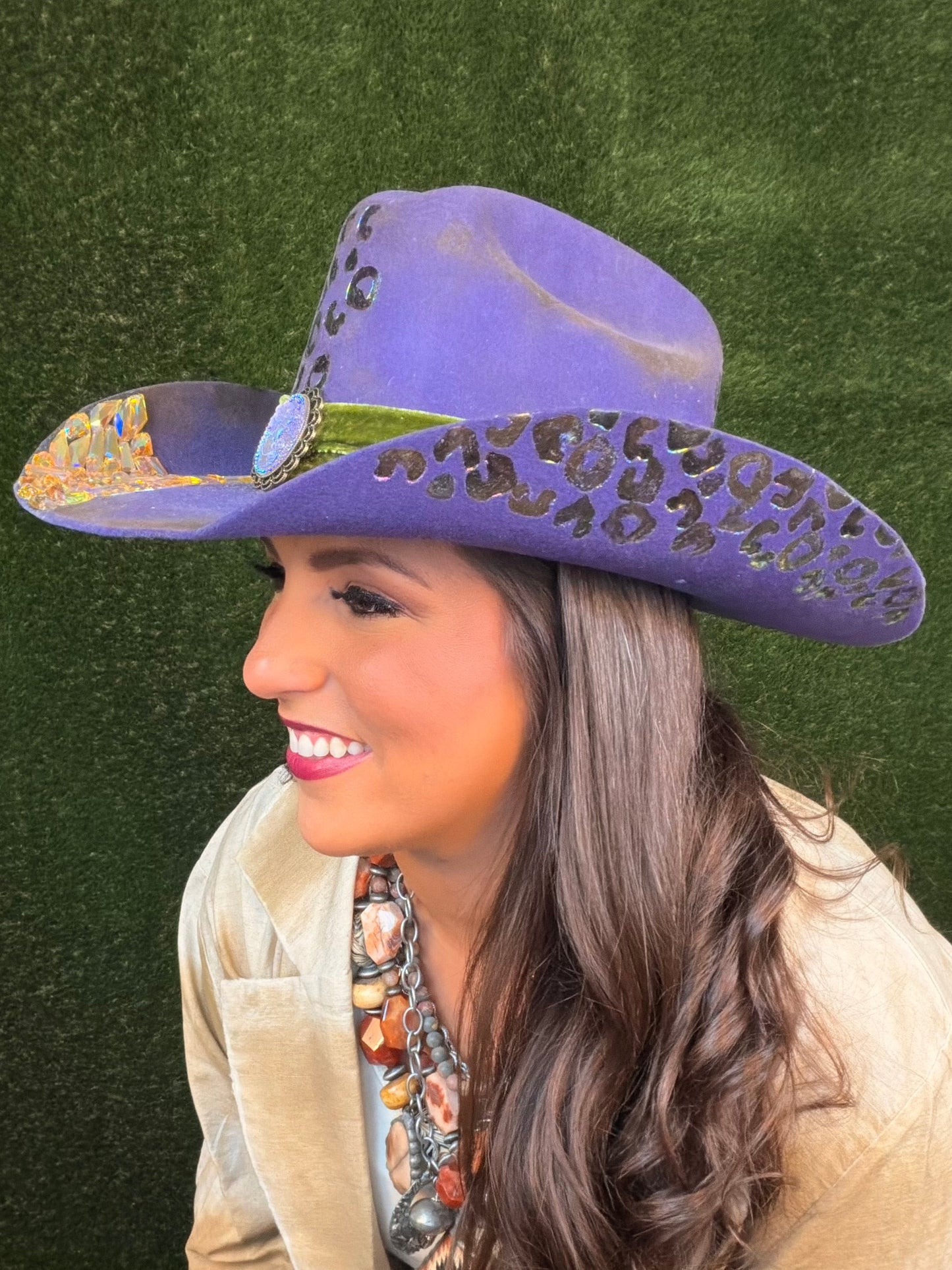 Vintage Sparkle Cowboy Hat - Size Medium
